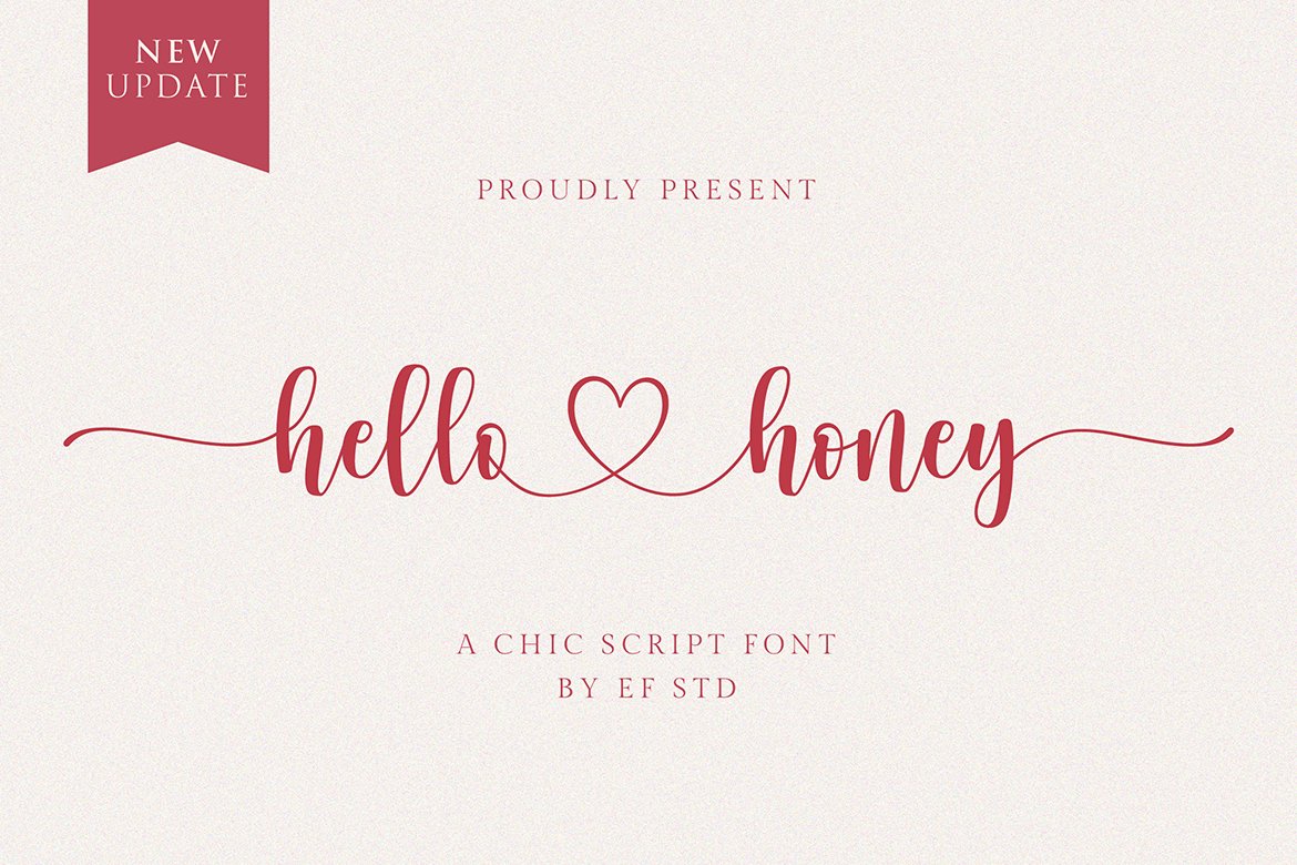 Hello Honey - A Chic Script Font - Design Cuts