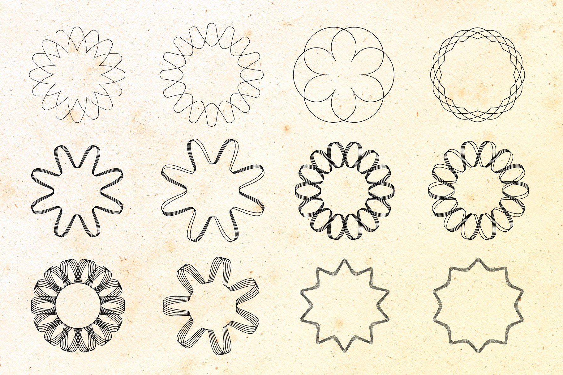 Spirograph & Guilloche brushes for Adobe Illustrator