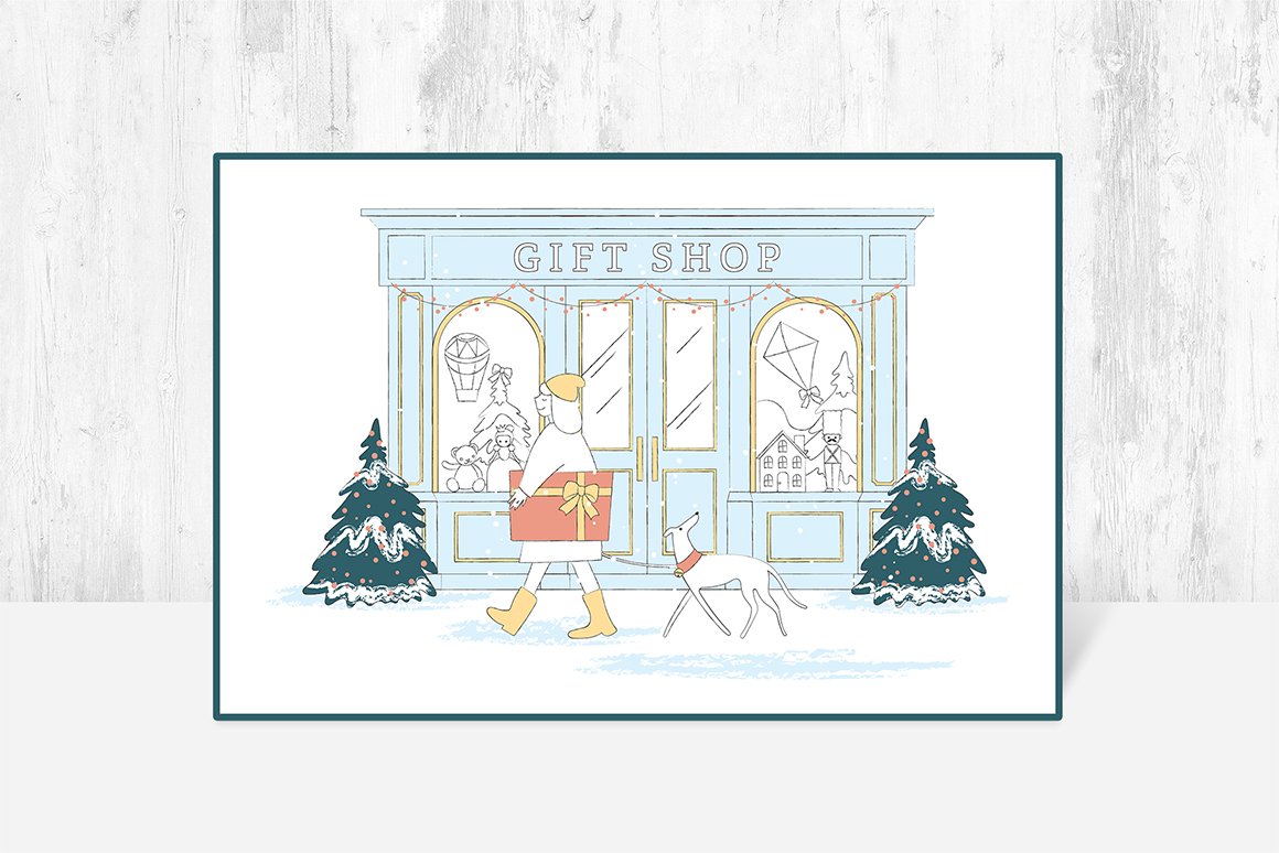 Christmas Scene Illustrations - Design Cuts