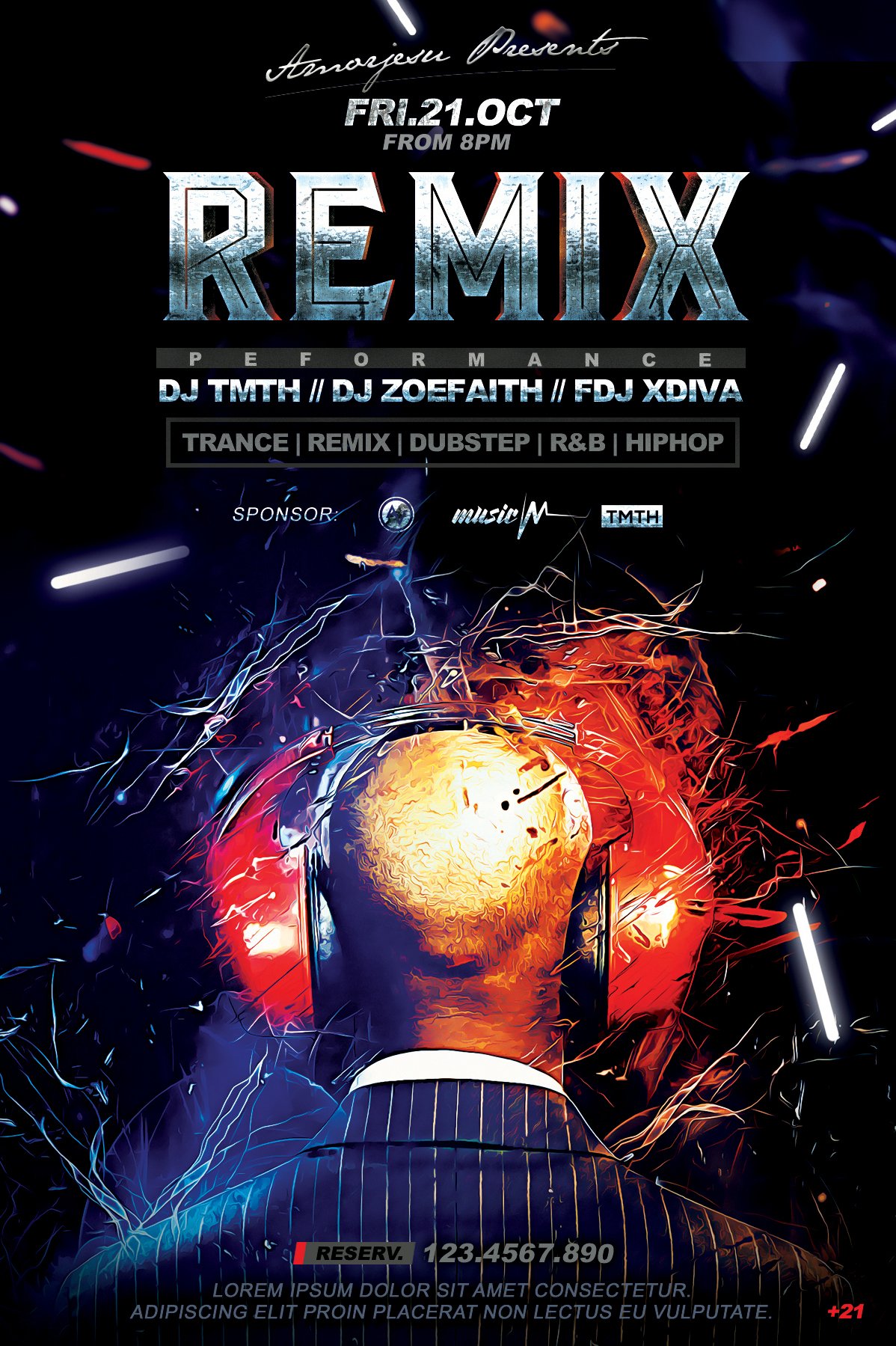 Remix Flyer Template V3 Design Cuts