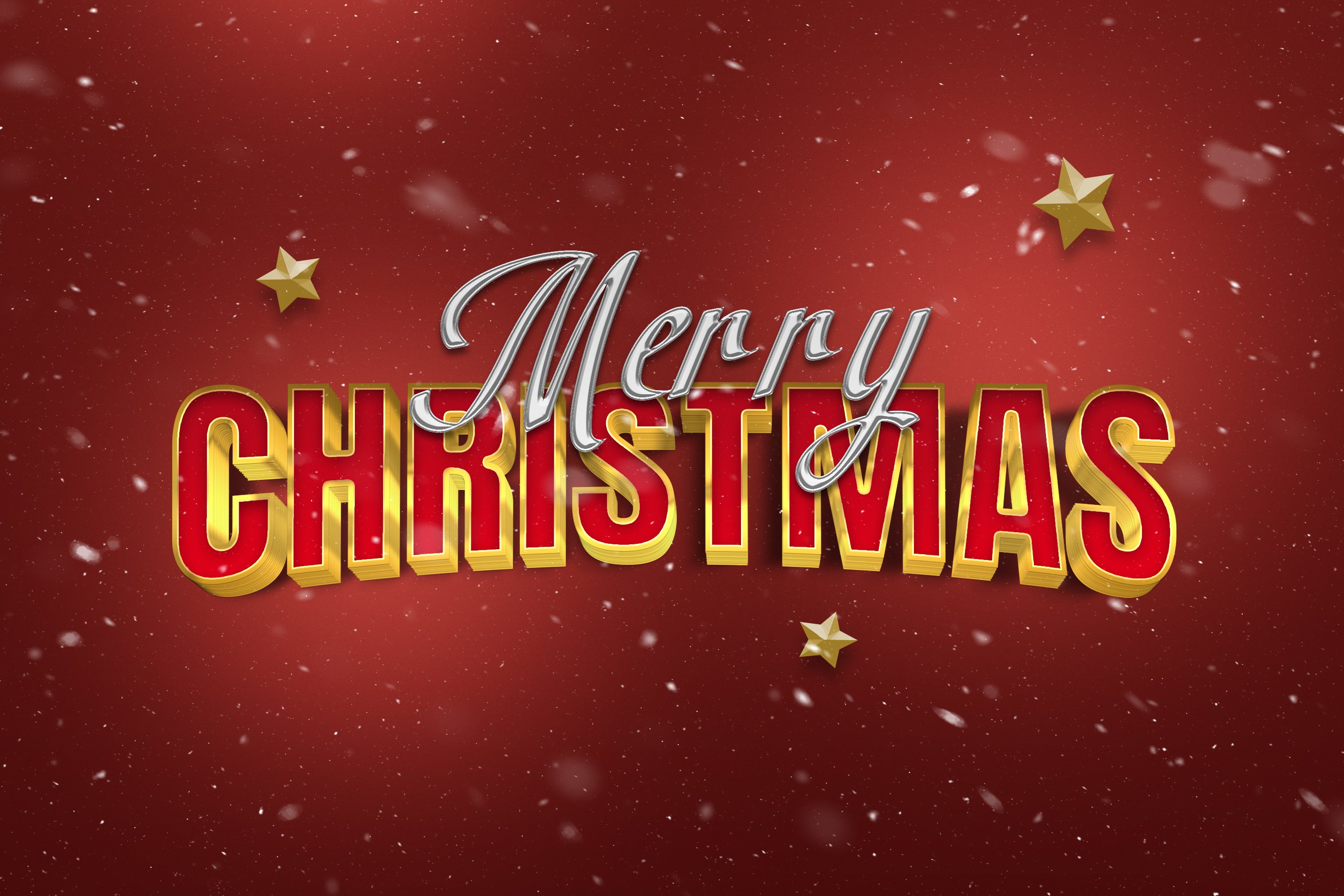 10 Christmas Text Effect - Design Cuts