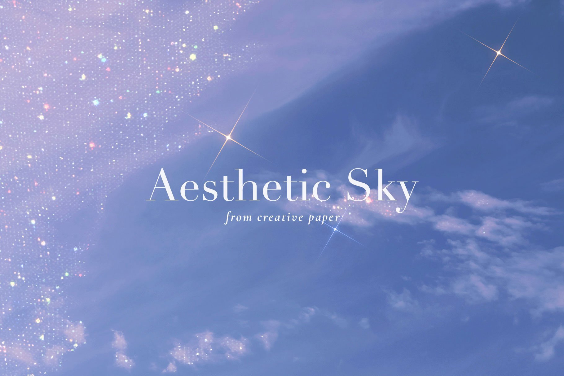 Sparkle Sky Aesthetic Backgrounds - Design Cuts
