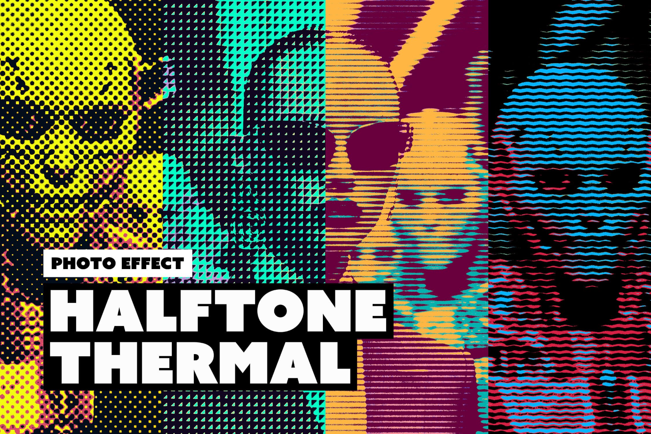 Acid Halftones Photo Effect - Design Cuts