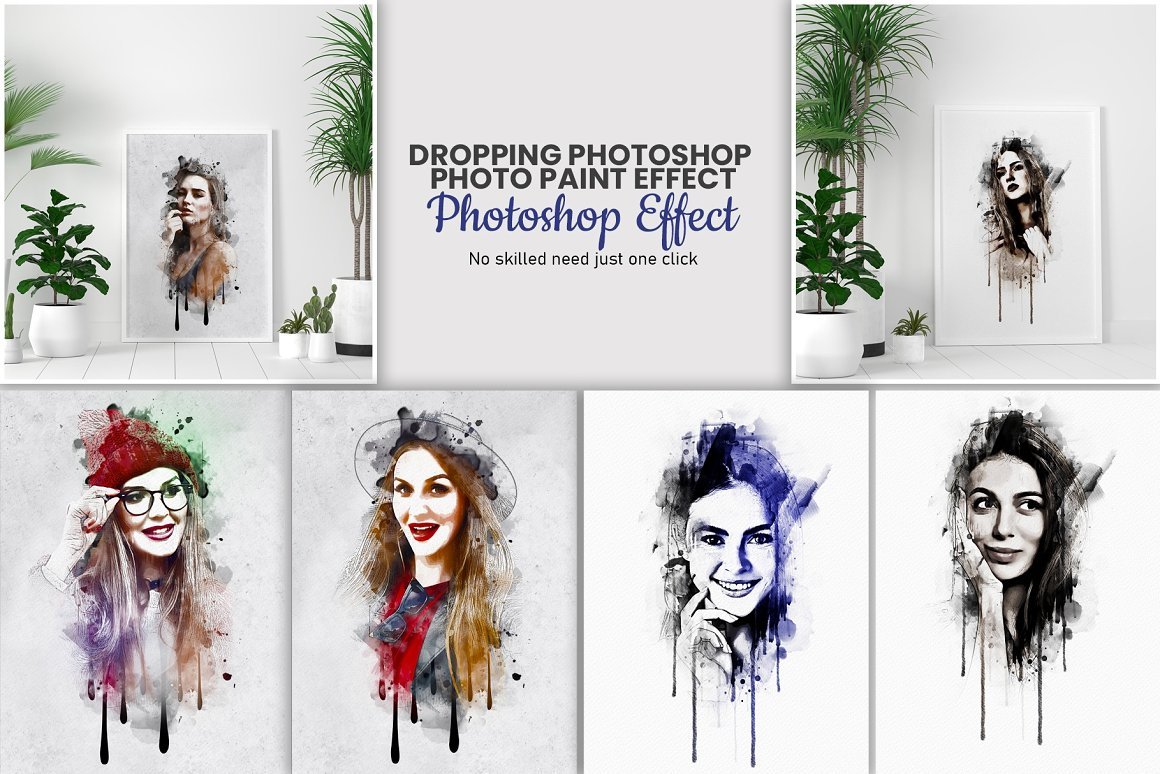 Dropping Photo Paint Effect - Design Cuts