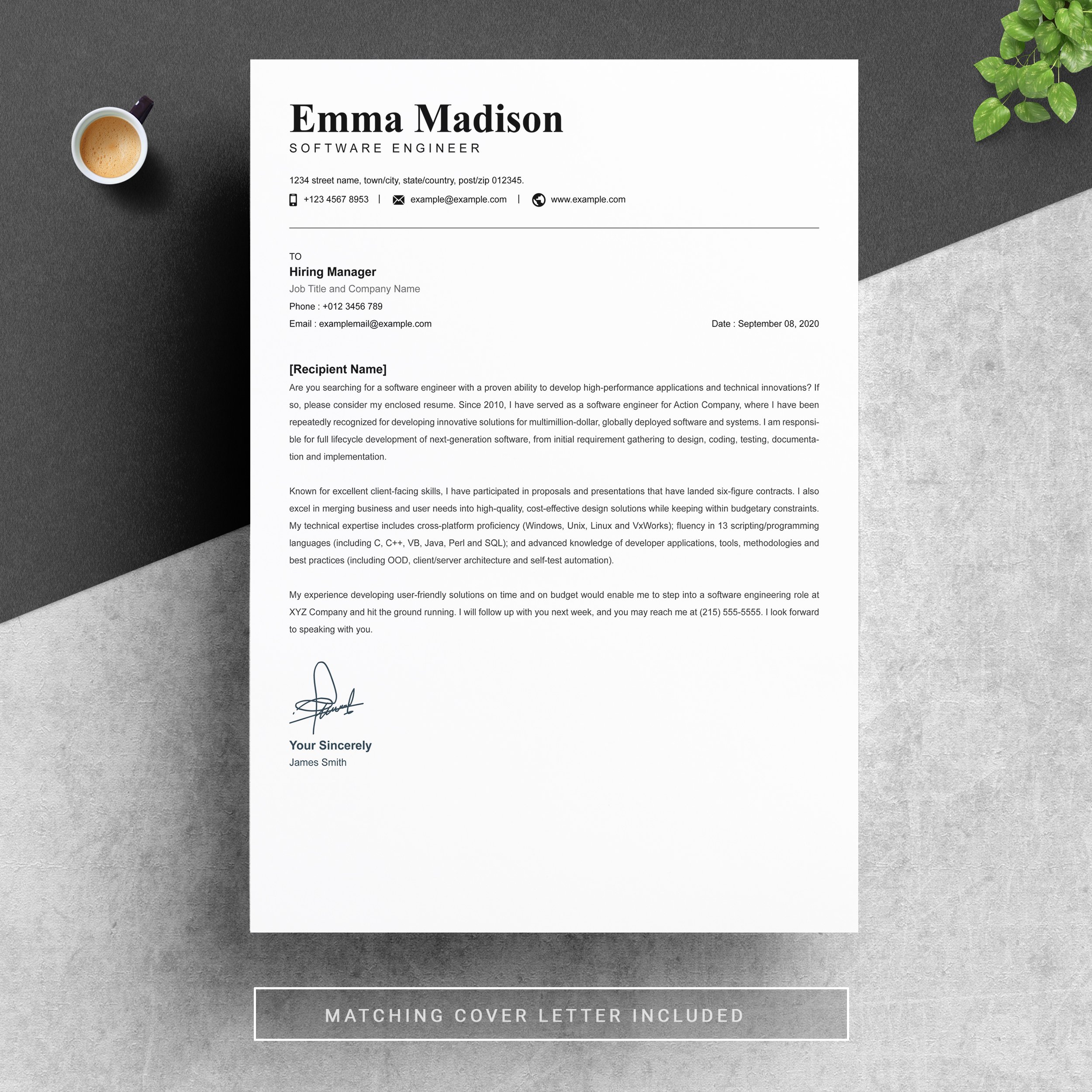 Resume Template | Professional Resume - Design Cuts