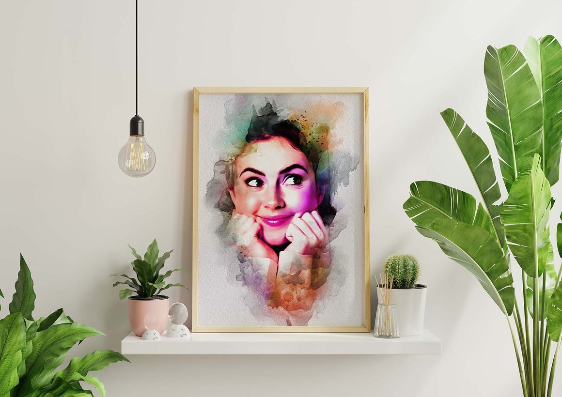 Abstract Portrait Painting Effect - Design Cuts