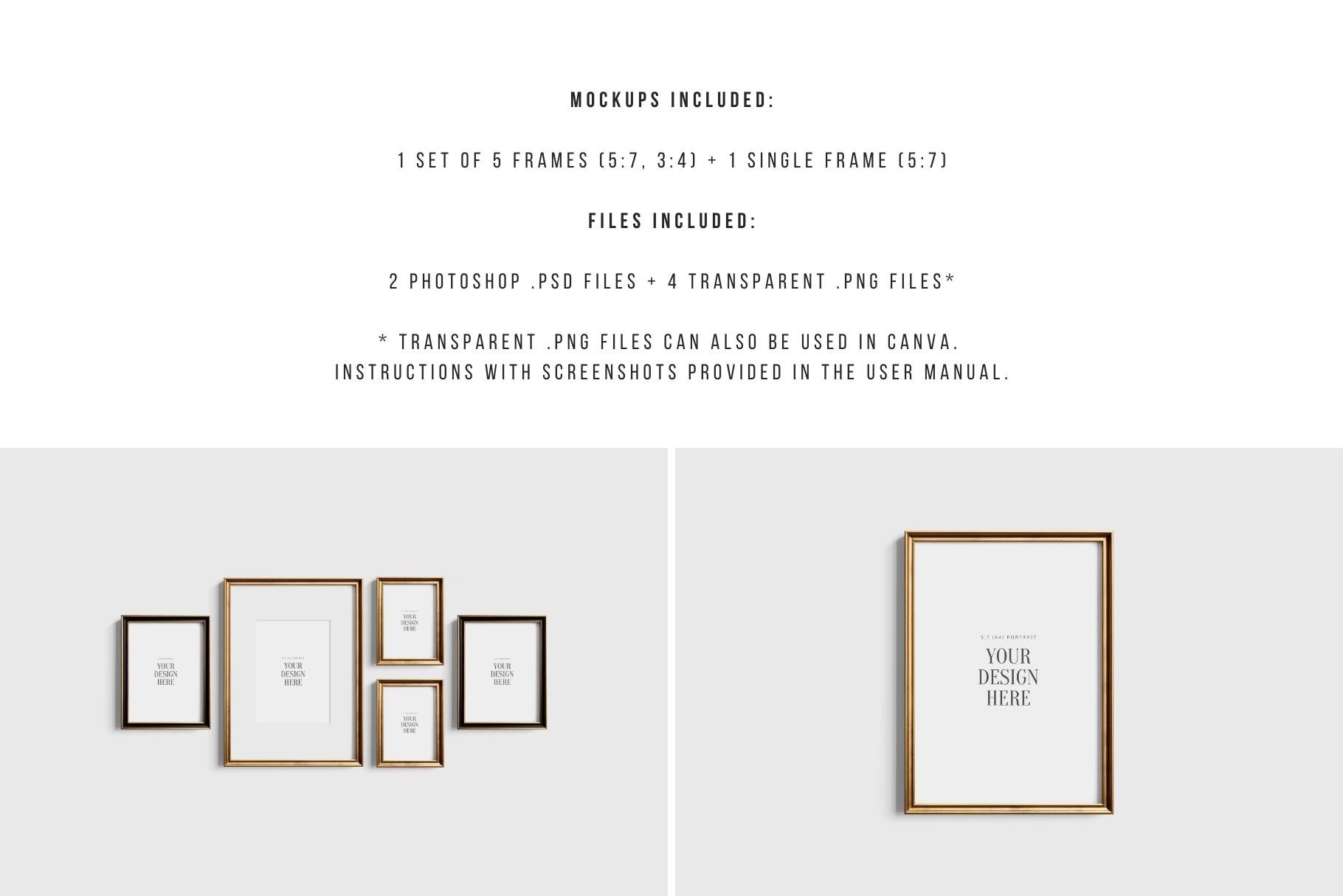 8x10 16x20 24x30 Frame Mockup, PSD, PNG Graphic by SergeiArtDesign