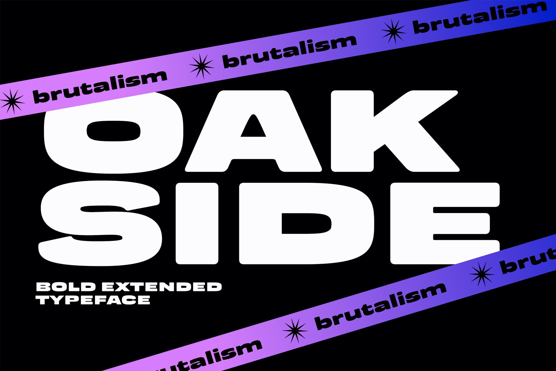 Oakside - Extended Typeface - Design Cuts