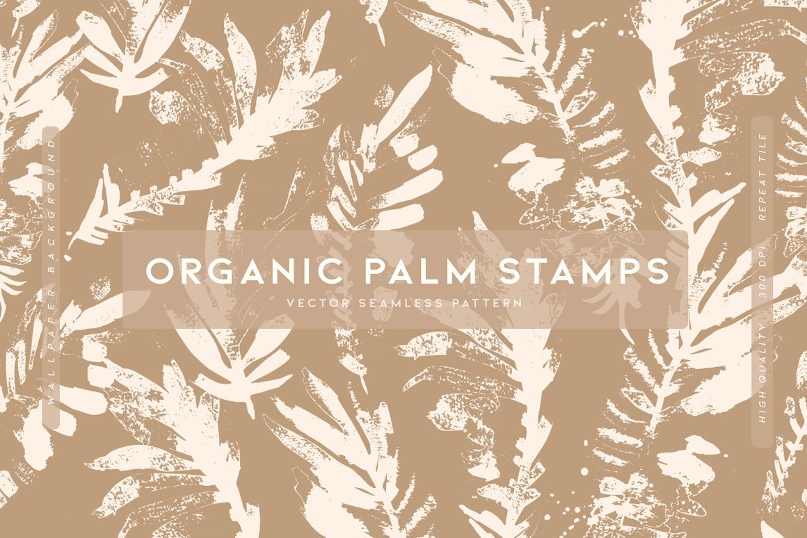 Organic Palm Stamps - Design Cuts