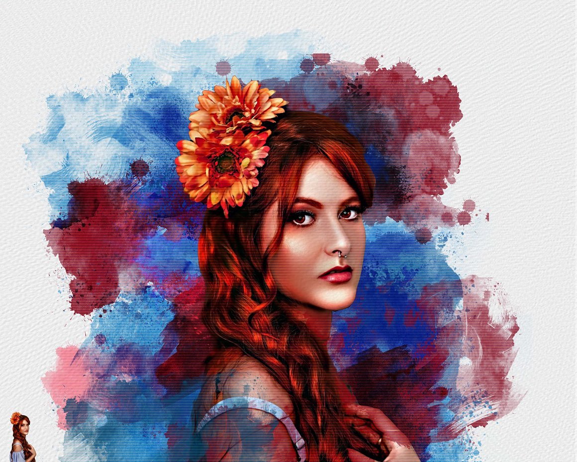 Photoshop Watercolor Painting Effect - Design Cuts