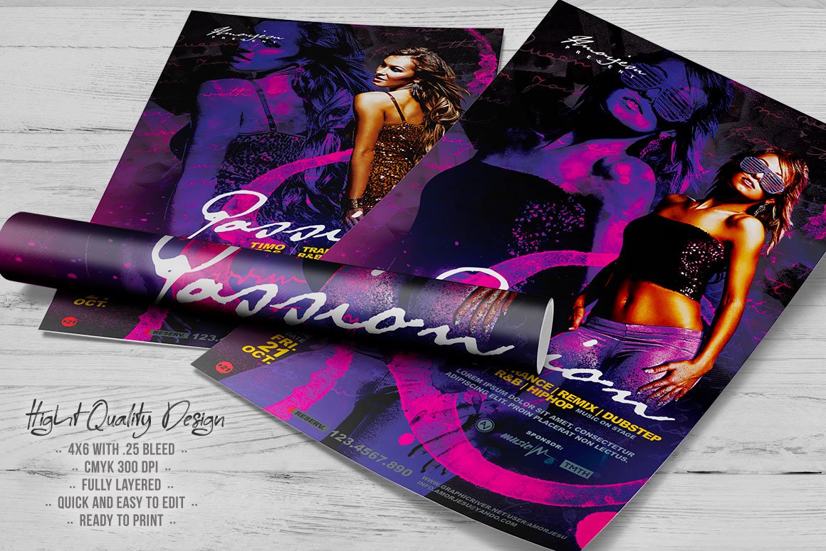 Passion Flyer Template - Design Cuts