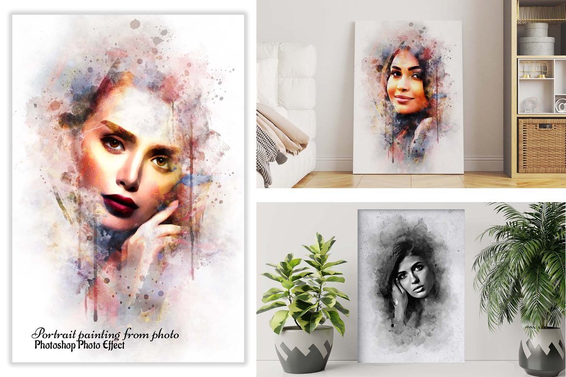 Portrait Painting From Photo Effect - Design Cuts