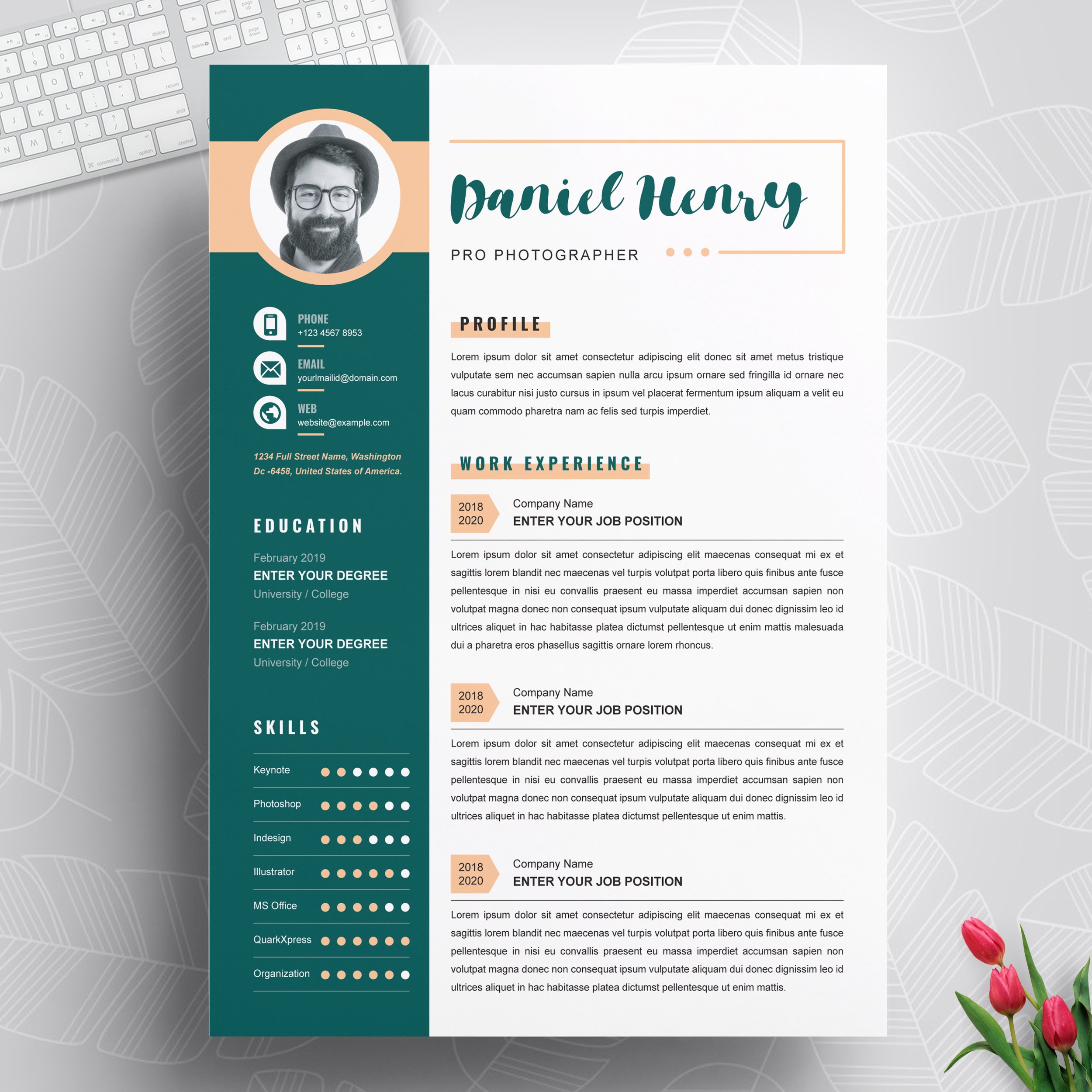 Modern Resume Template 6 - Design Cuts