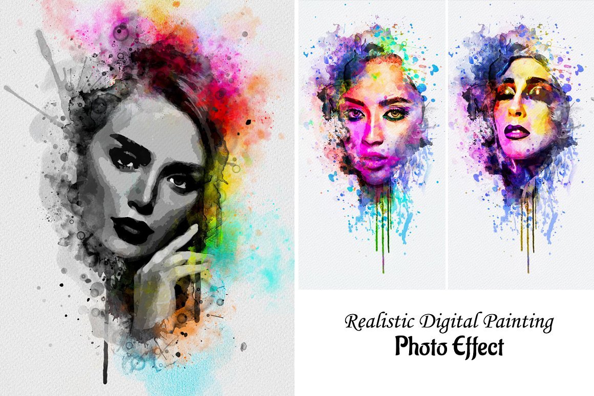 Realistic Digital Painting Effect - Design Cuts