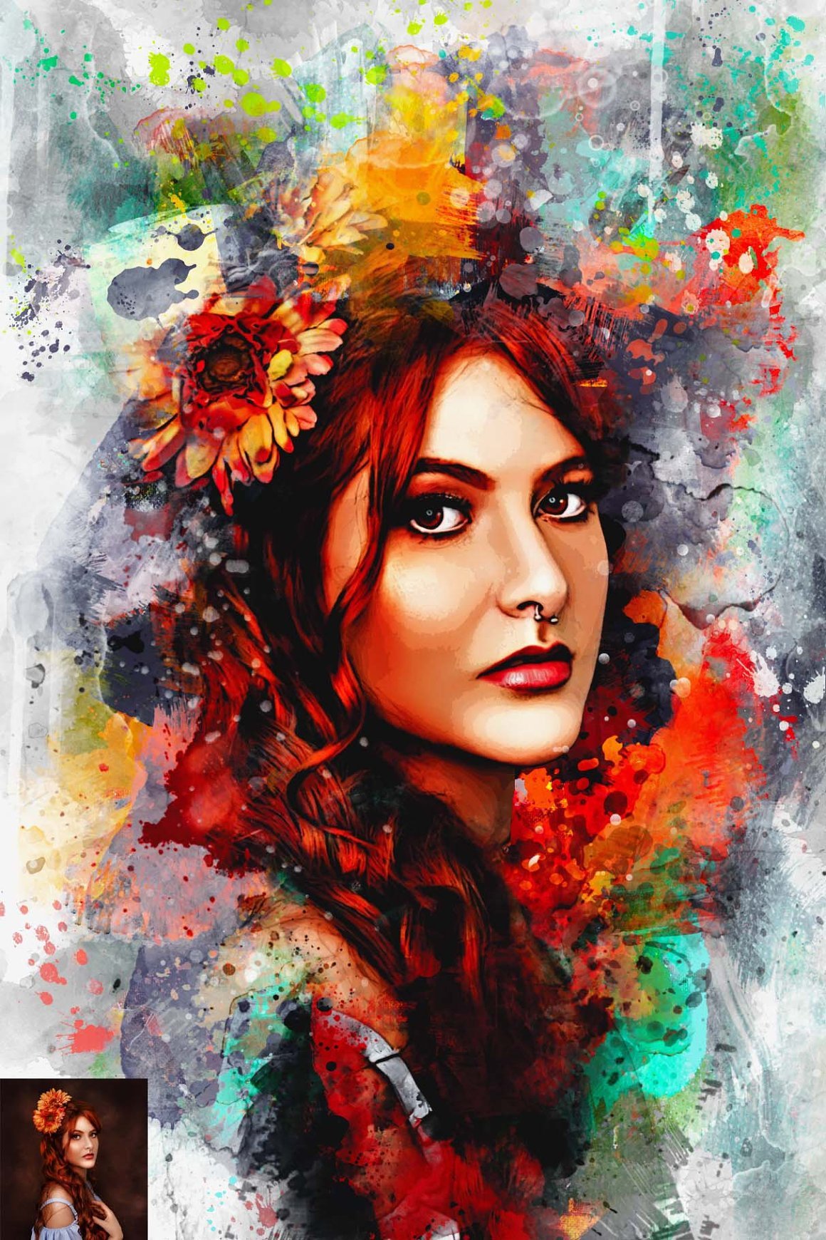 Realistic Watercolor Painting Effect - Design Cuts