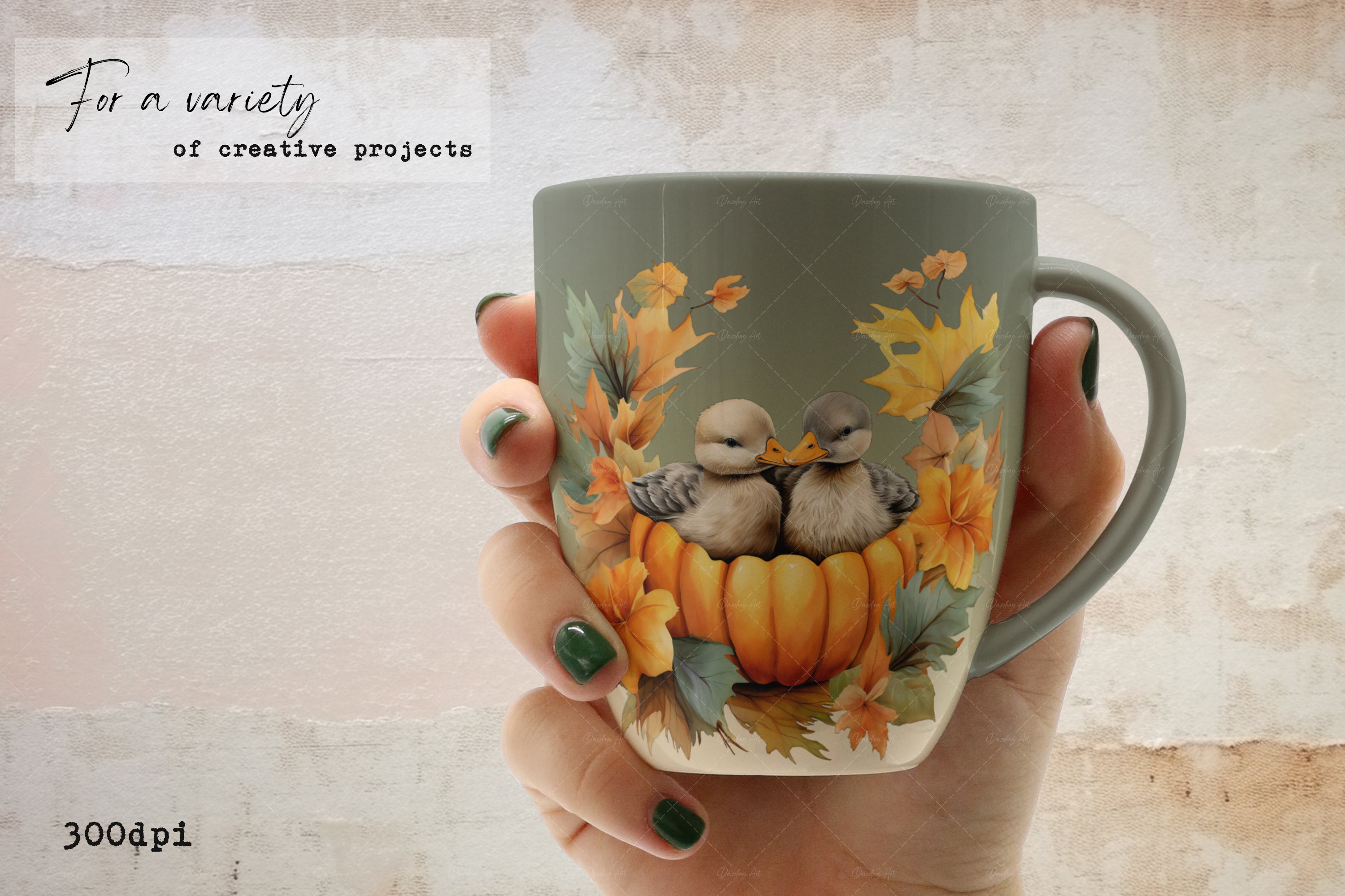 Watercolor Autumn  Fall Animals - Design Cuts