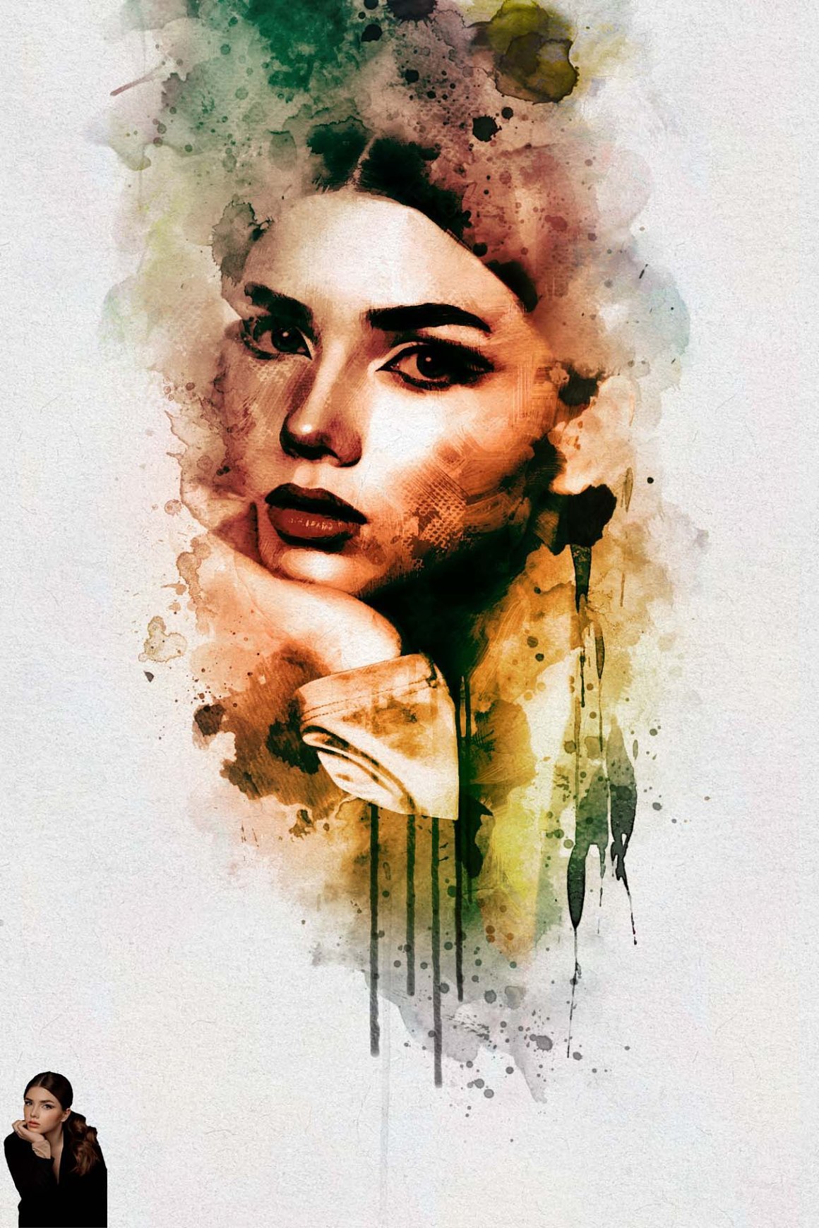 Watercolor Painting Photo Effect - Design Cuts