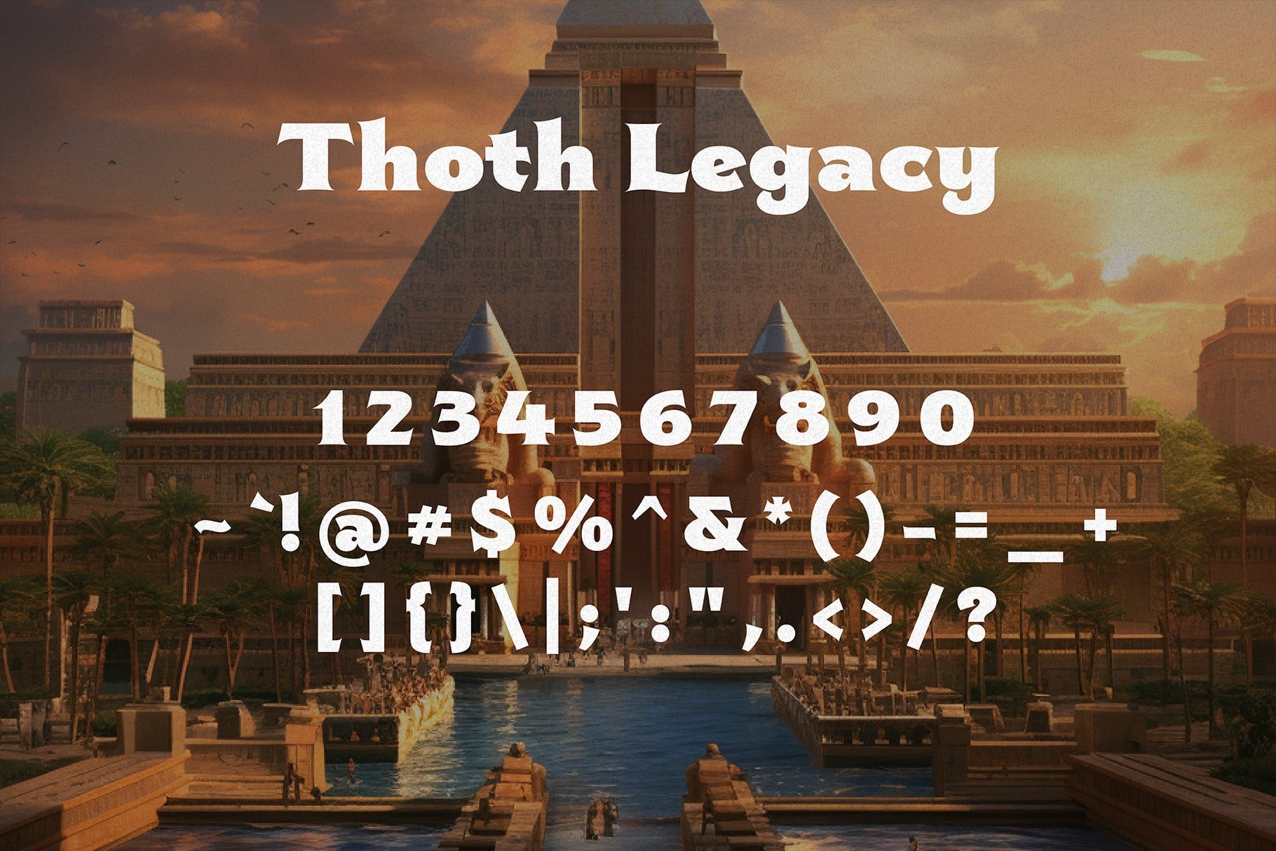 Thoth Legacy - Egyptian Typeface - Design Cuts 