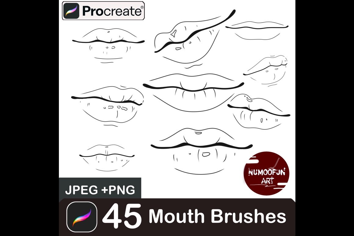 Mouth Man Brush - Brushes For Procreate - Design Cuts