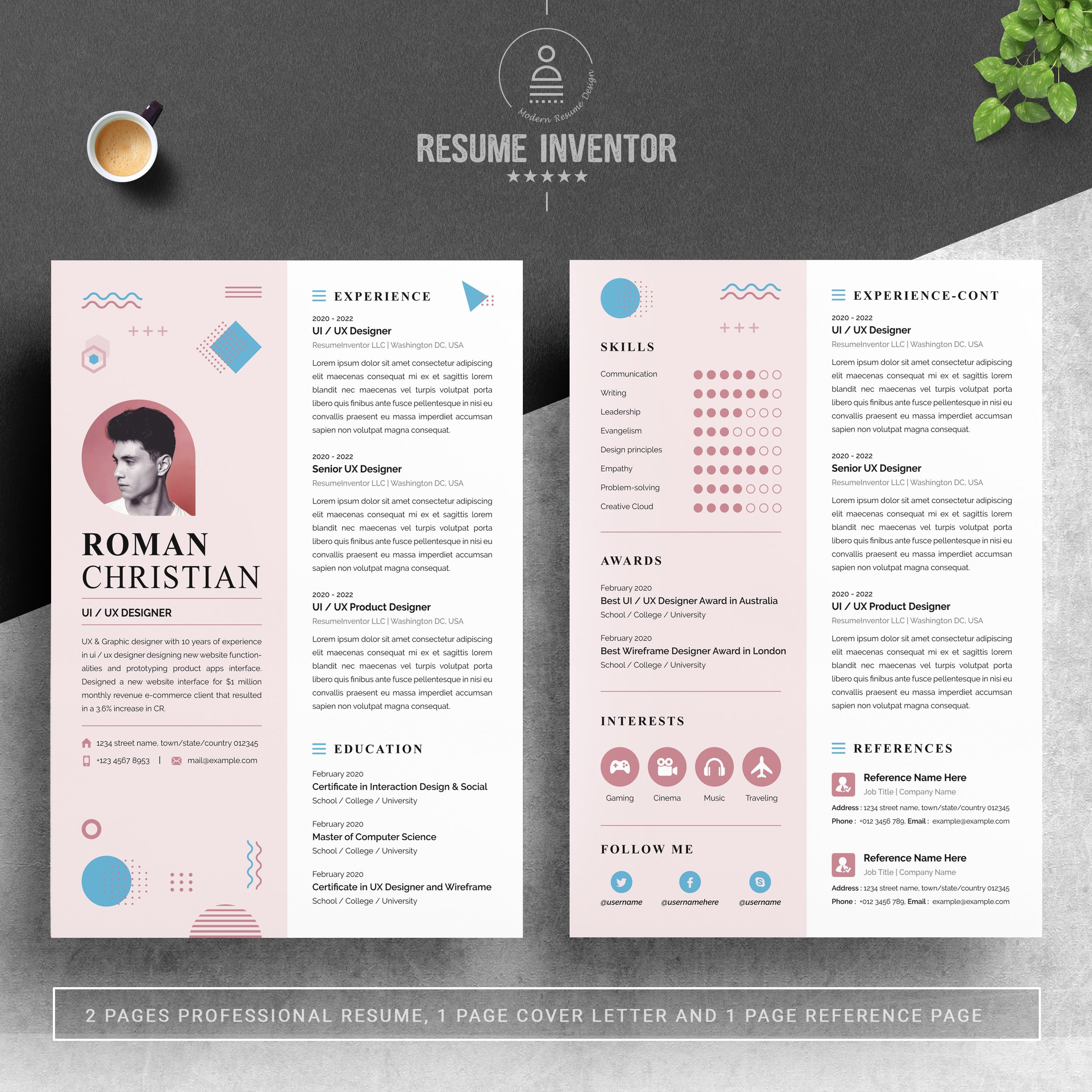 UI & Ux Designer Resume Template - Design Cuts