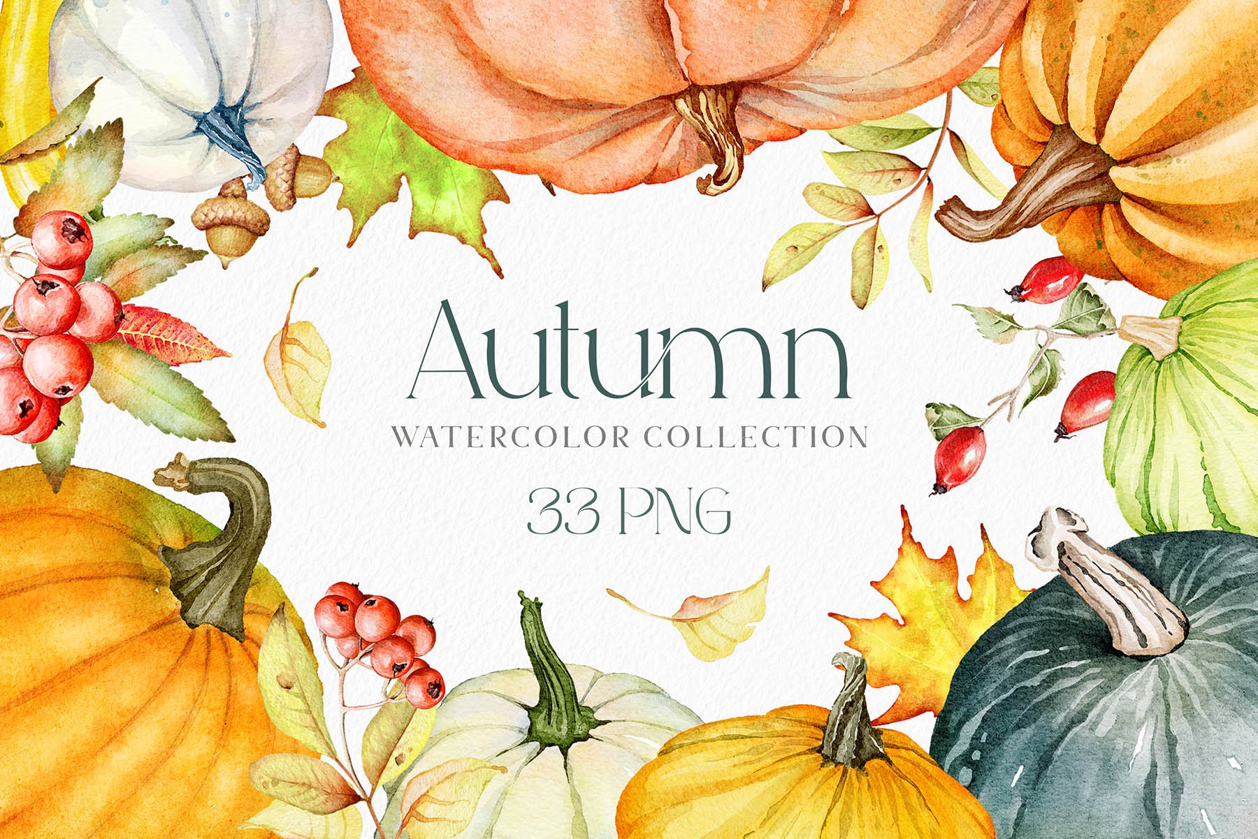 Autumn Watercolor Set