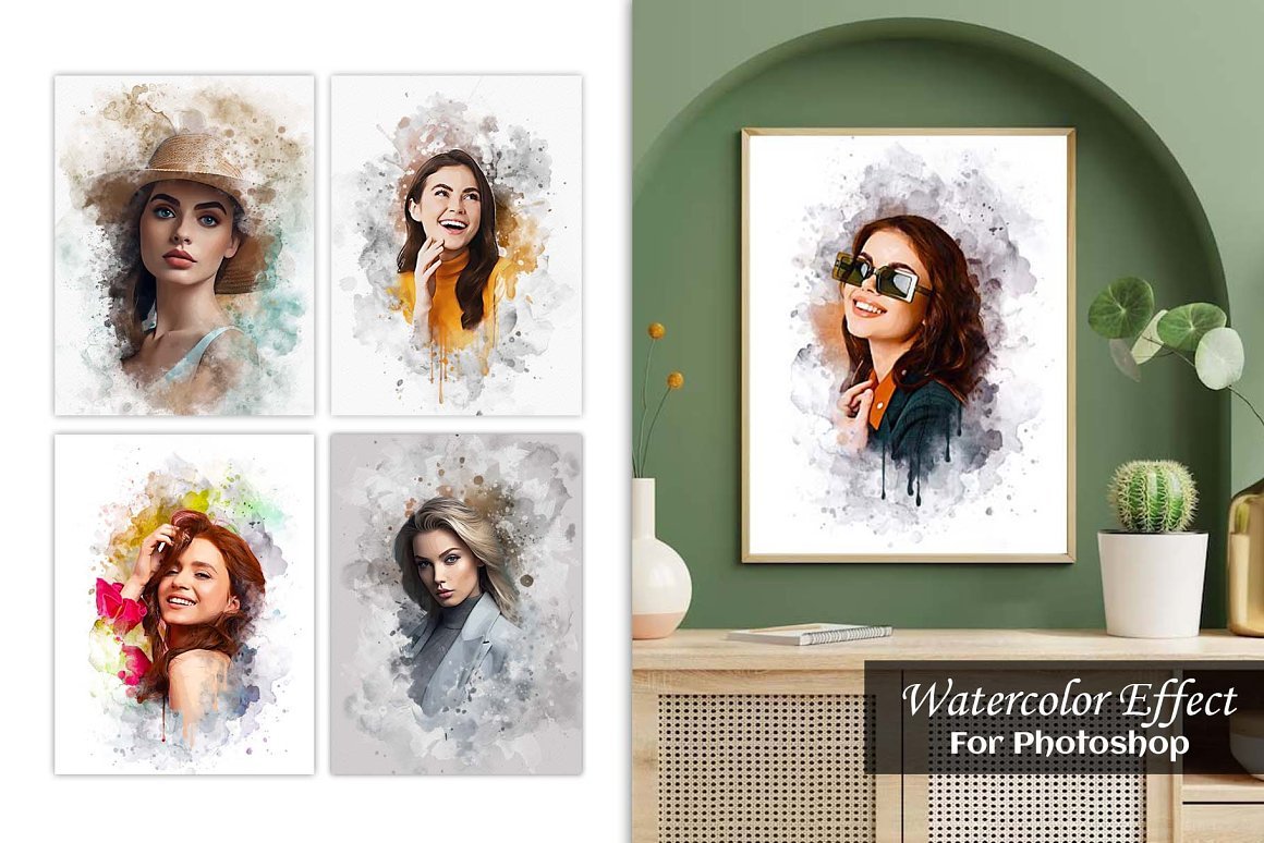 Watercolor Effect For Photoshop - Design Cuts