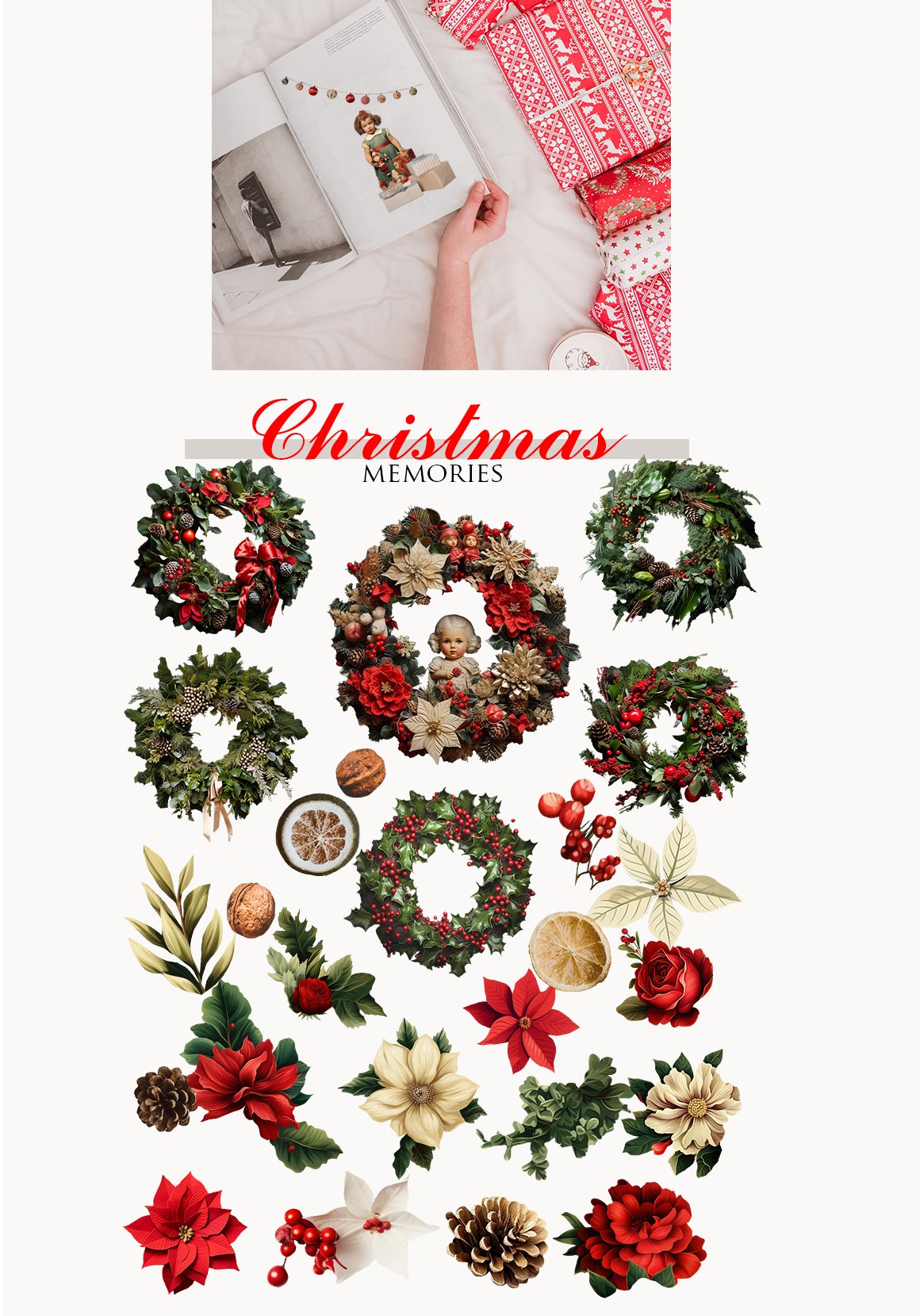 Retro Christmas Collage Creator - Design Cuts