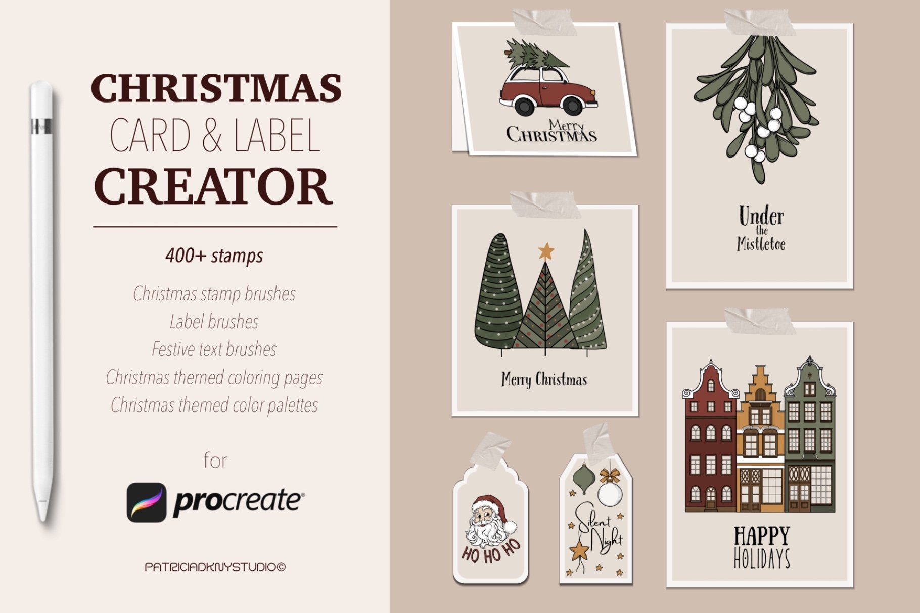 Procreate Christmas Card And Label Creator