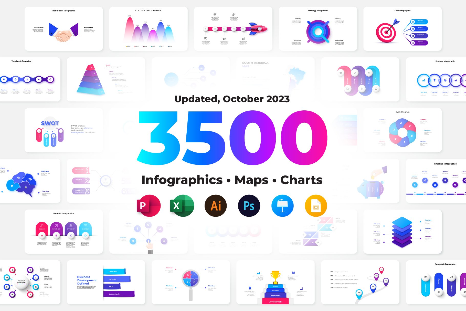 3500 Infographic Templates Presentations