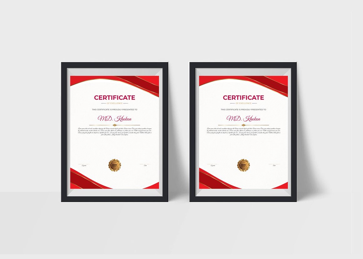 Modern Luxury Certificate Template - Design Cuts