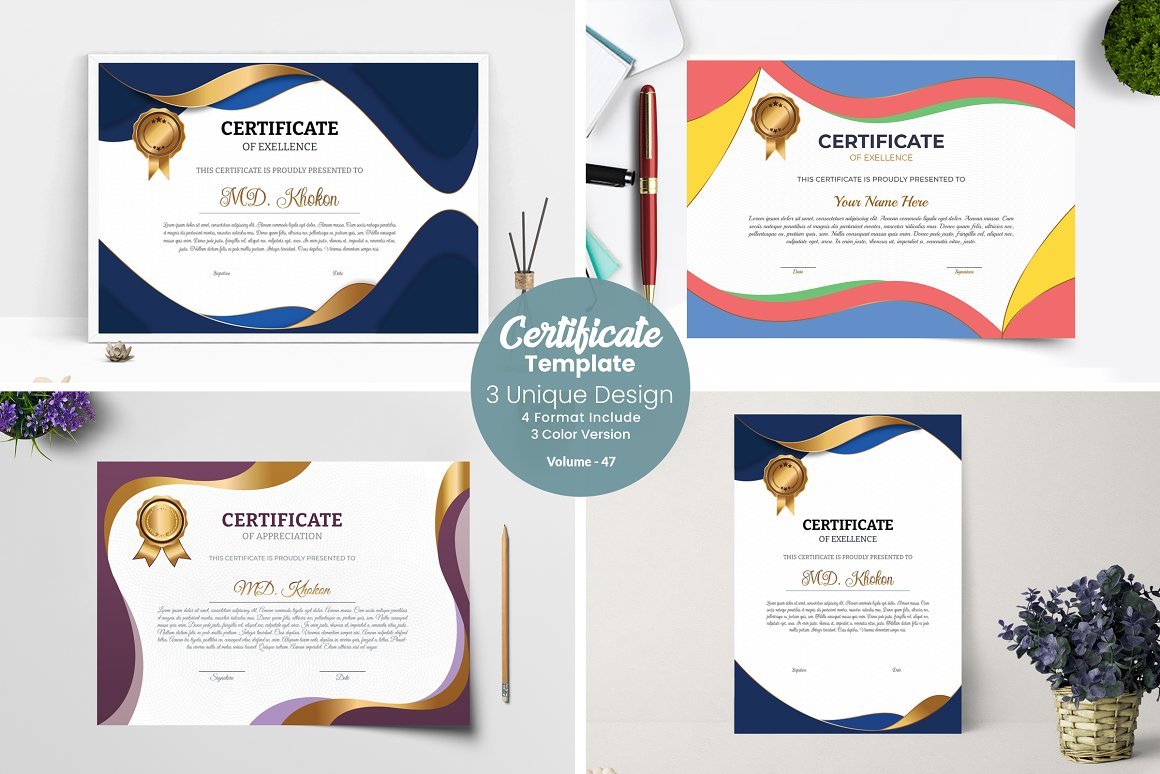 Luxury Certificate Template - Design Cuts