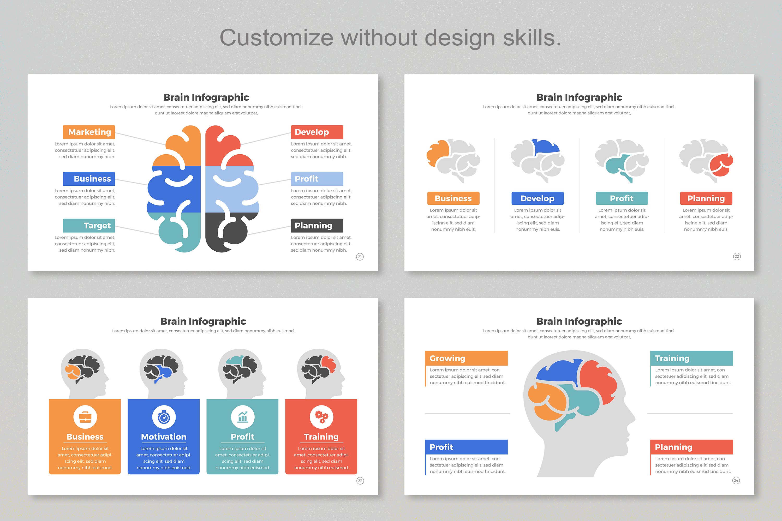 Brain Infographic Templates - Design Cuts