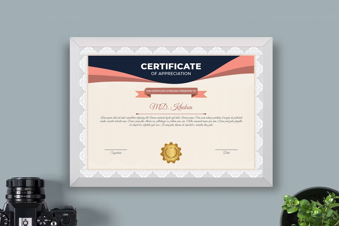 Multipurpose Certificate Template - Design Cuts