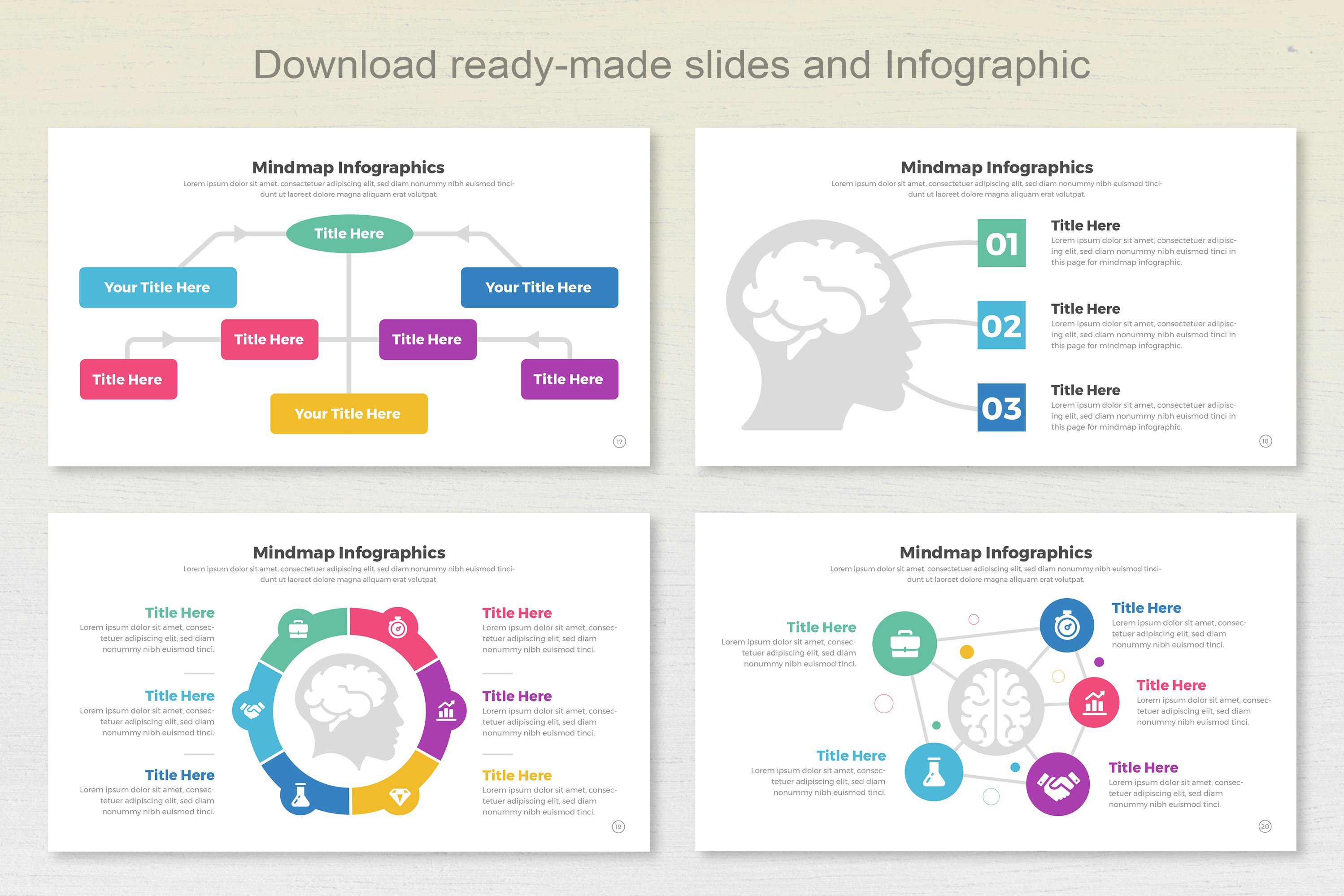 Mindmap Infographic Templates - Design Cuts