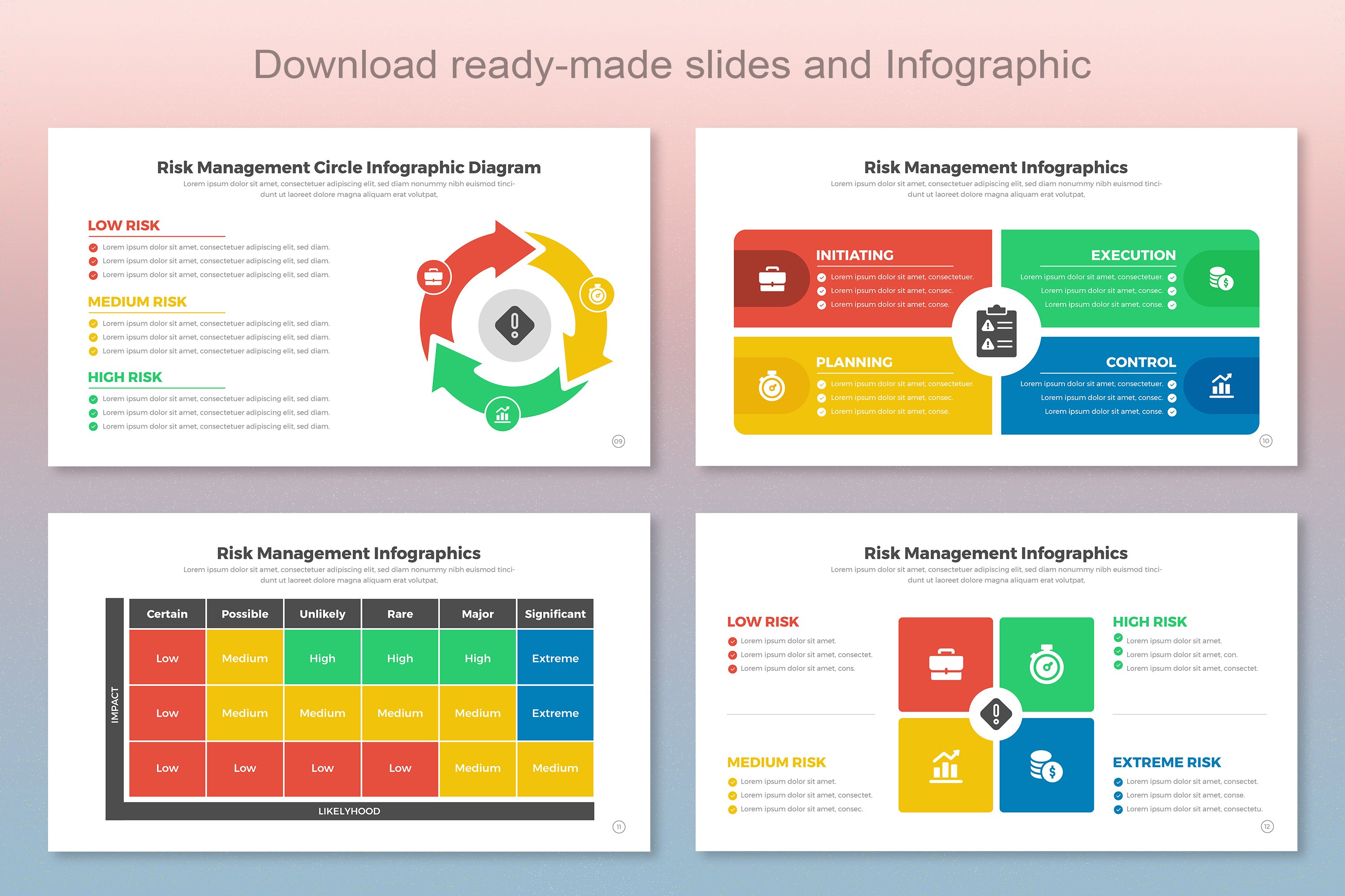 Risk Management Infographic Templates - Design Cuts