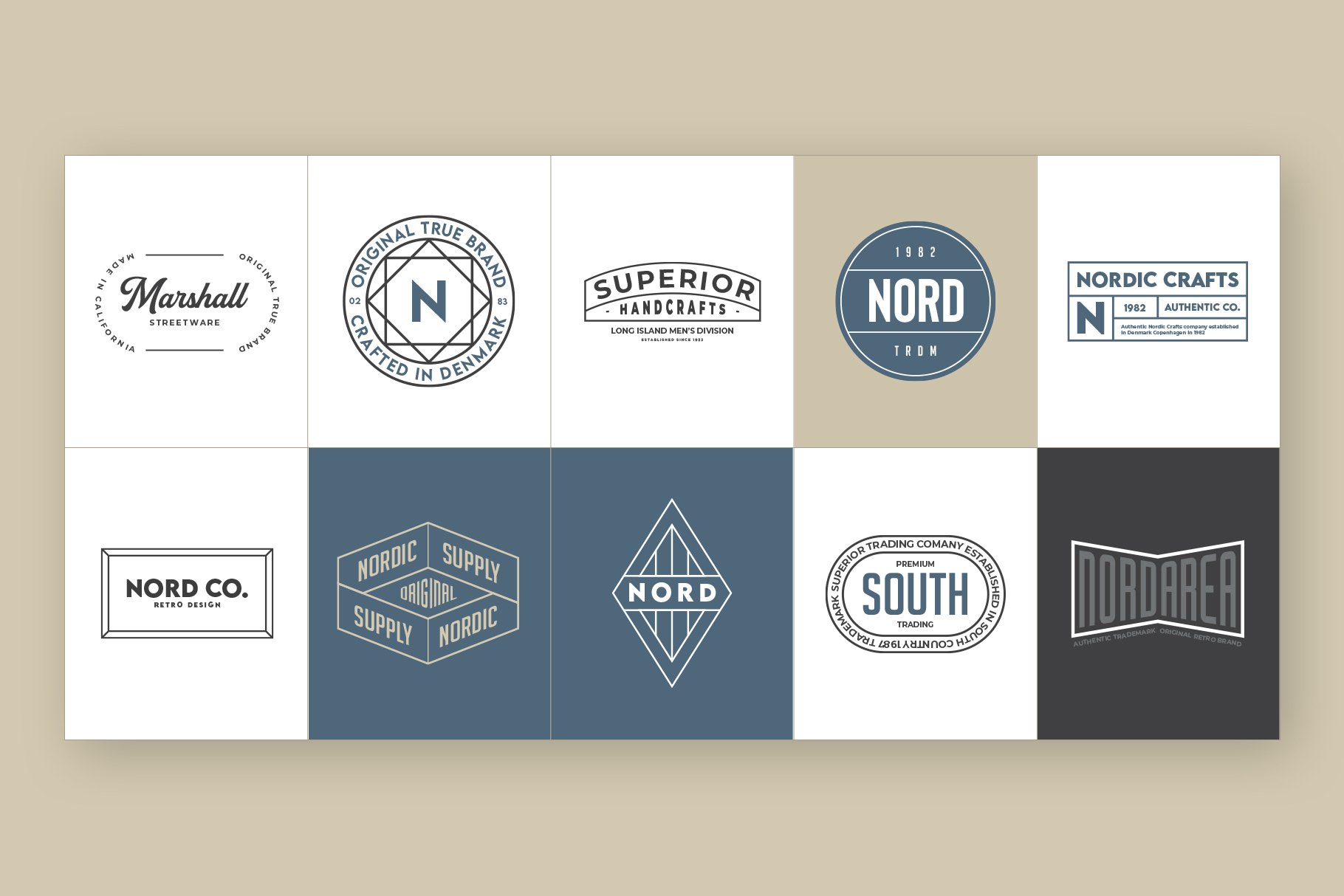 50 Retro Modern Logos Vol2 - Design Cuts