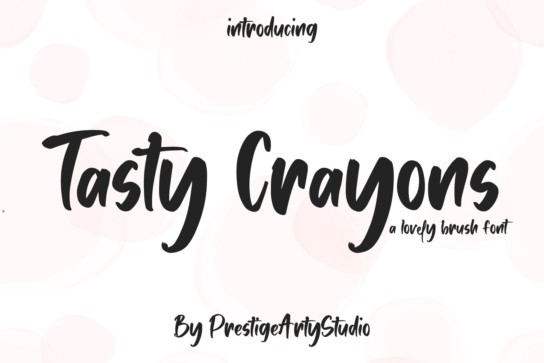 Tasty Crayons A Lovely Brush Font - Design Cuts