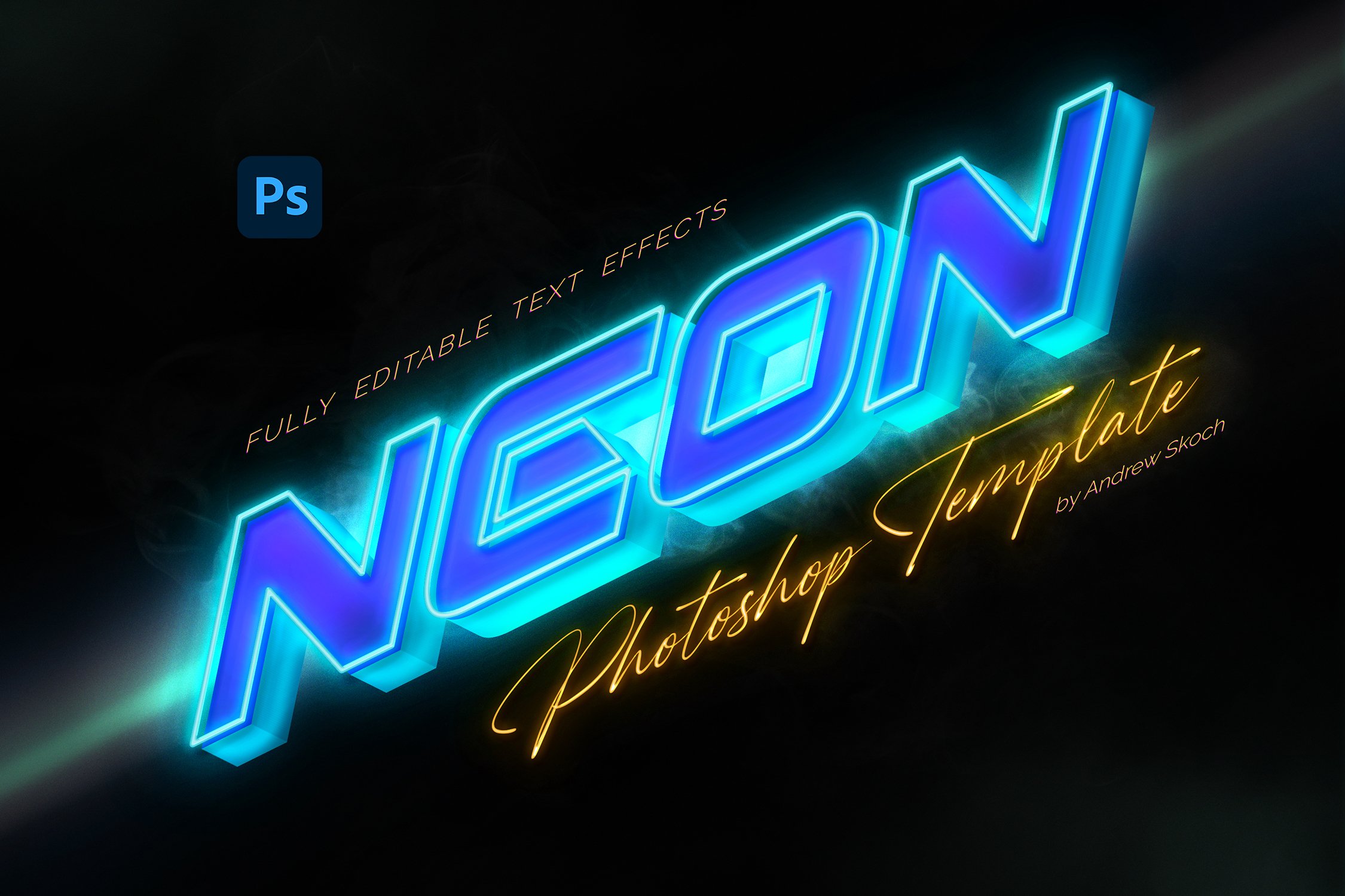 Neon Text Effect - Design Cuts