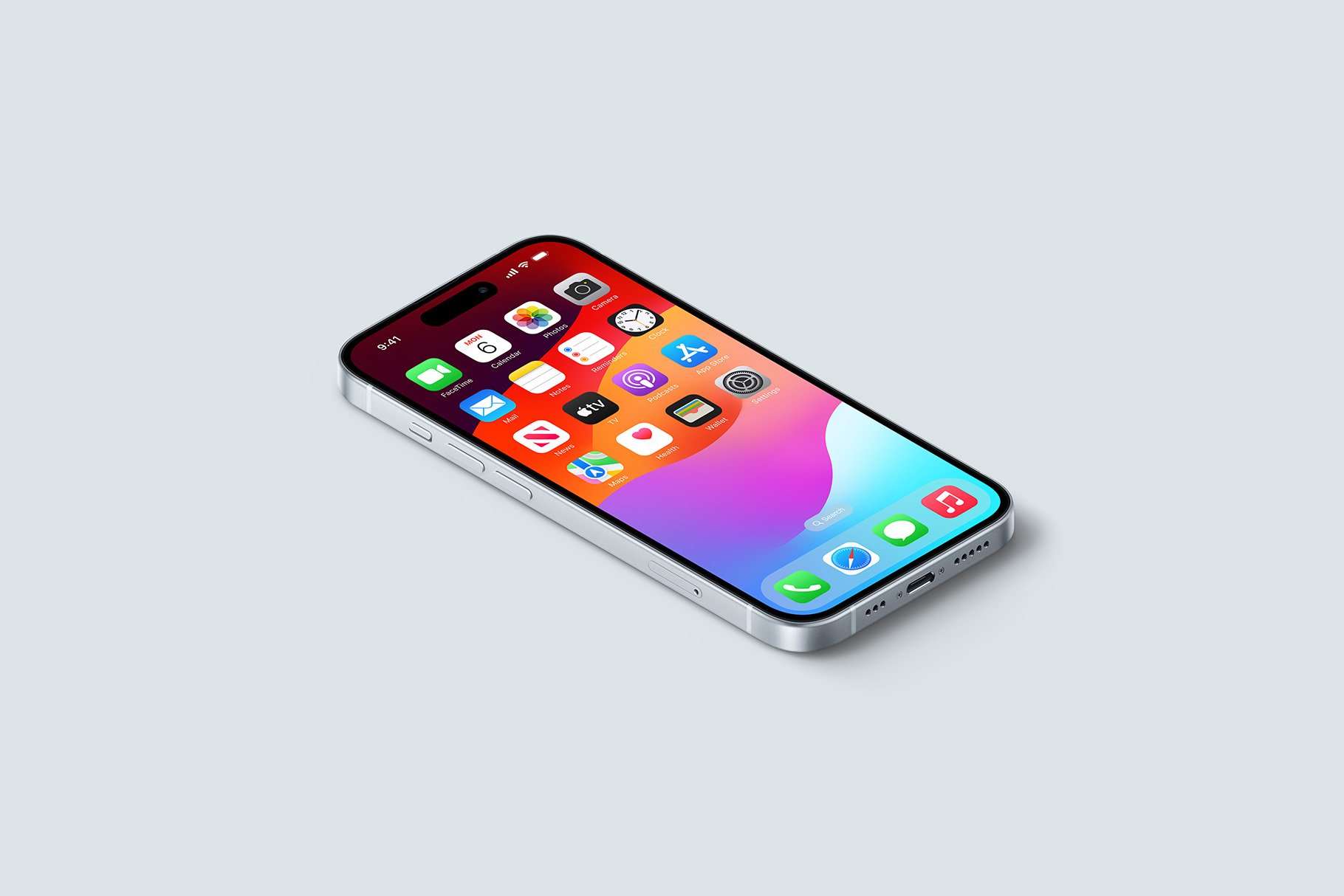 iPhone 15 - 21 Mockups Scenes - Design Cuts