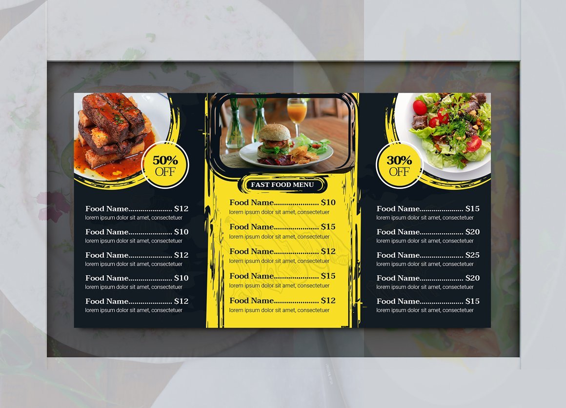 Digital Food Menu Design Template V-07 - Design Cuts