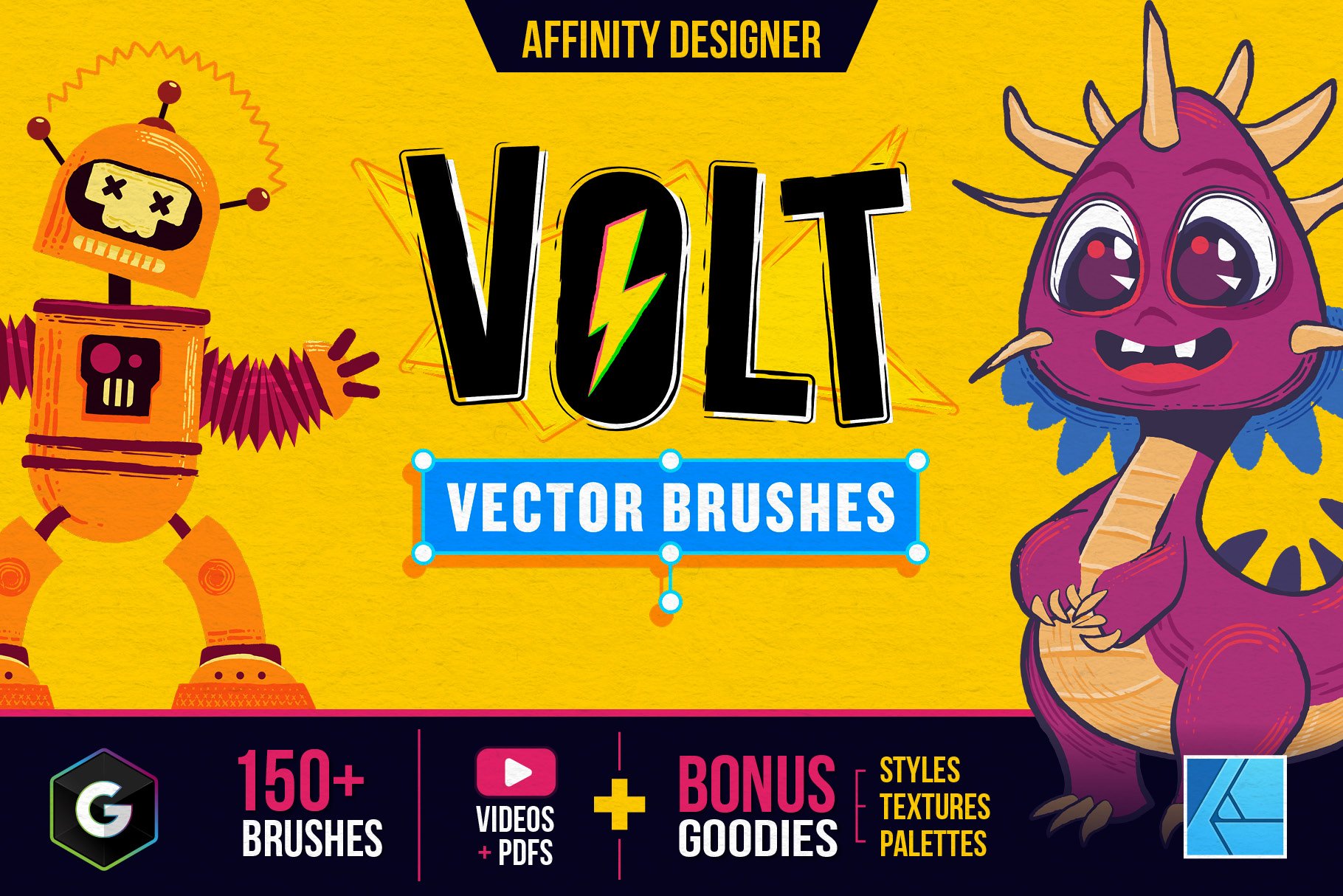 Comic Brushes for Affinity Designer & Photos