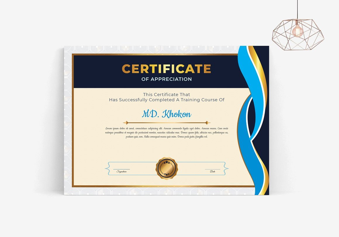 Multipurpose Certificate Template - Design Cuts