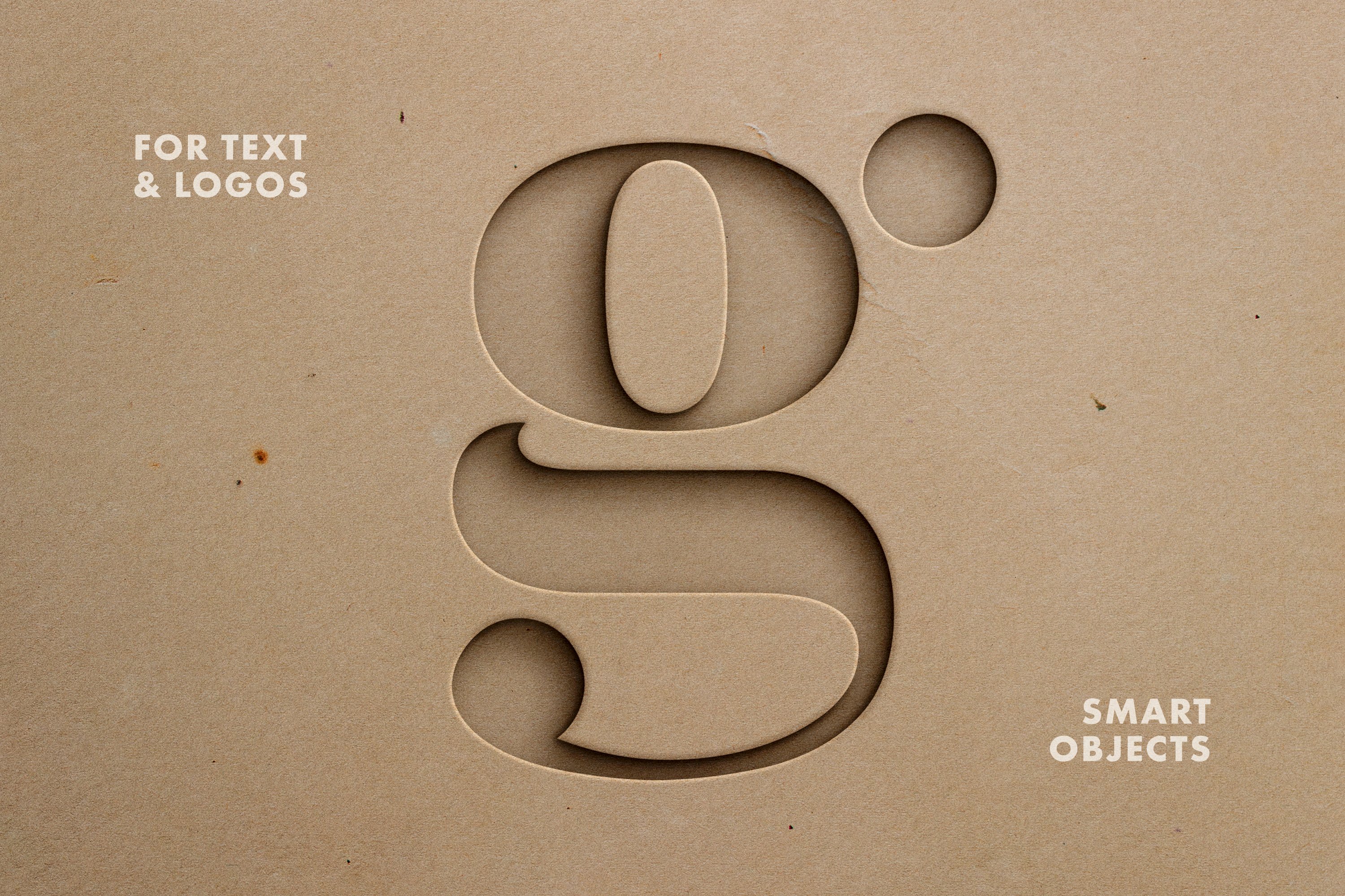 Cut-Out Paper Text & Logo Mockup - Design Cuts