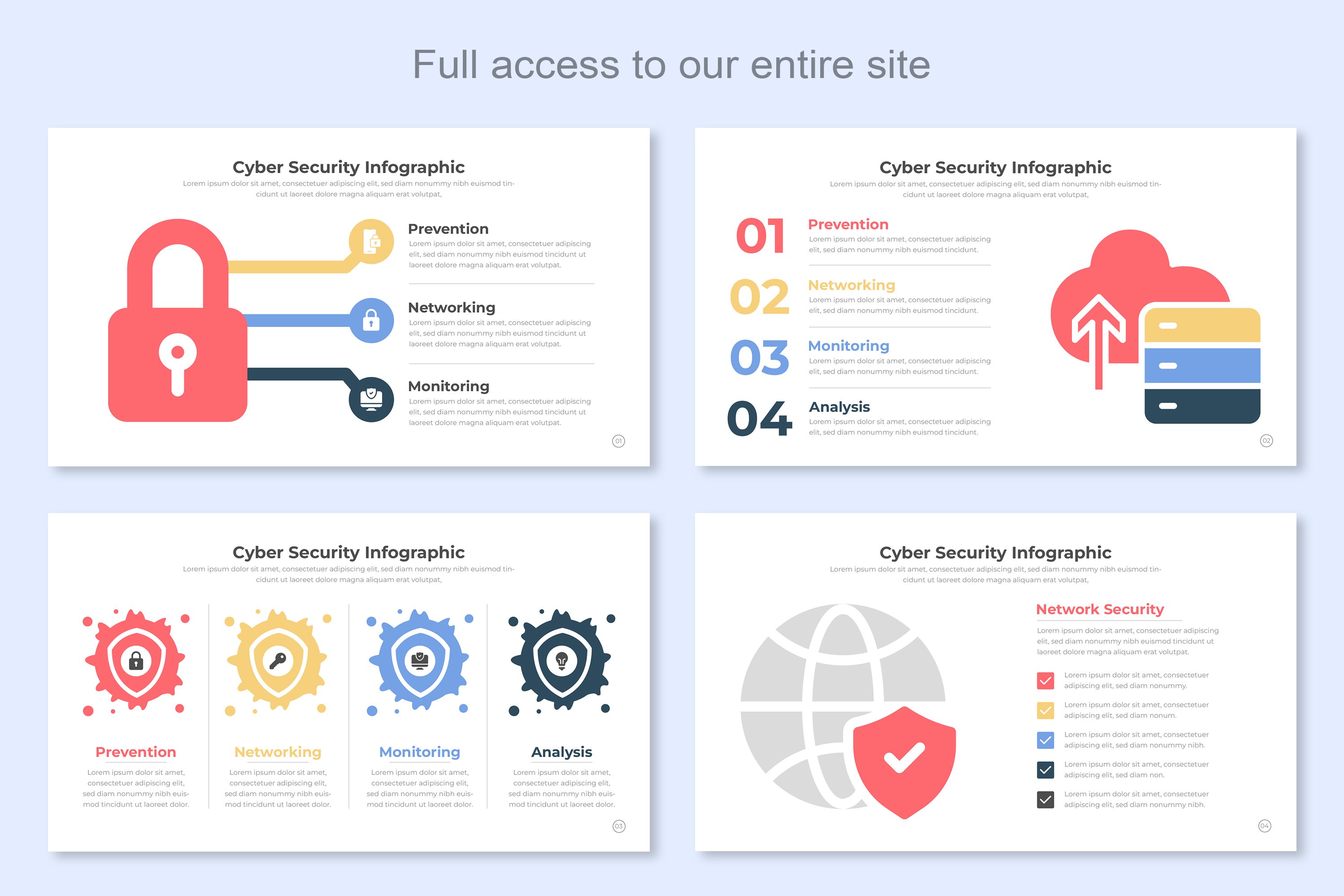 Cyber Security Infographic Templates - Design Cuts