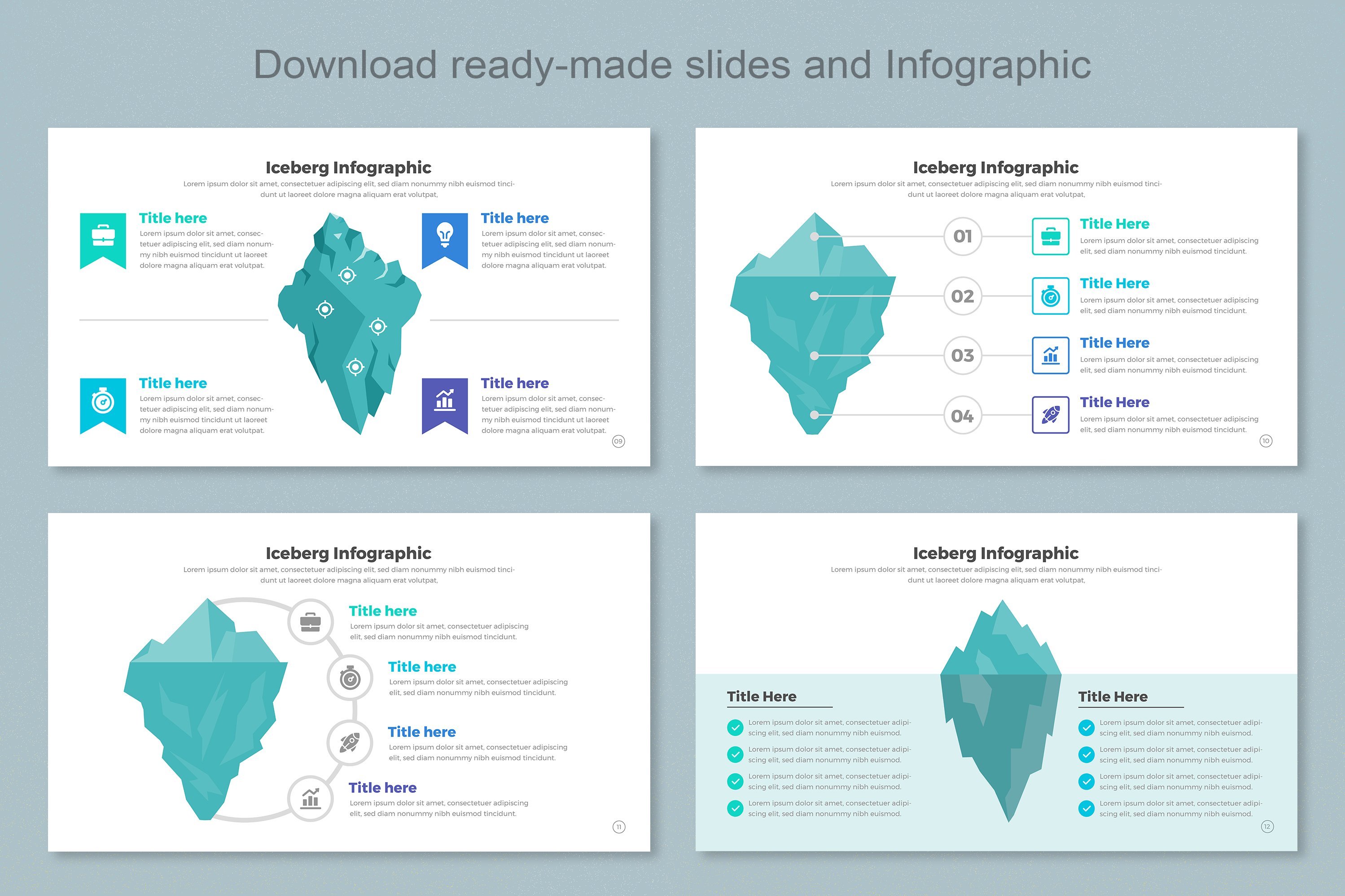 Iceberg Infographic Templates - Design Cuts