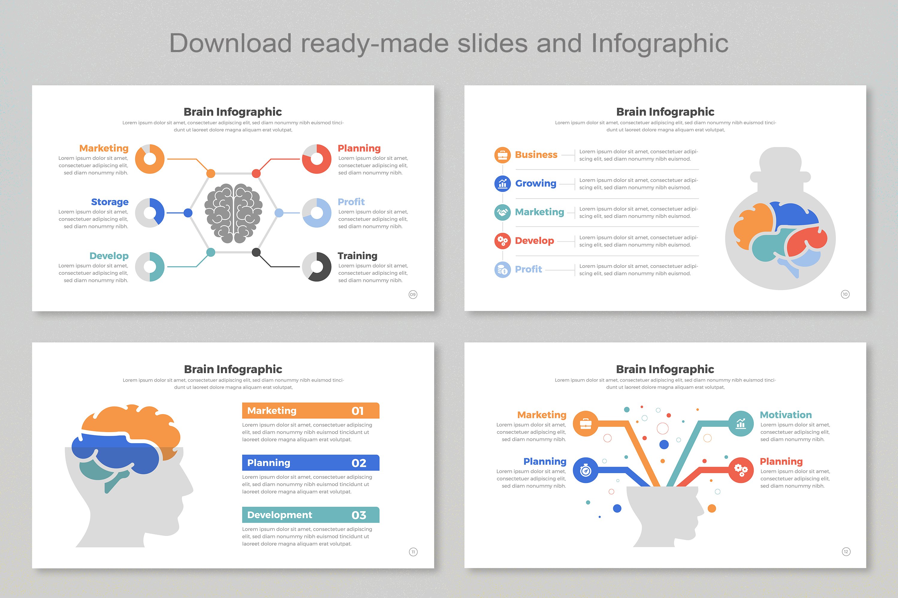 Brain Infographic Templates - Design Cuts