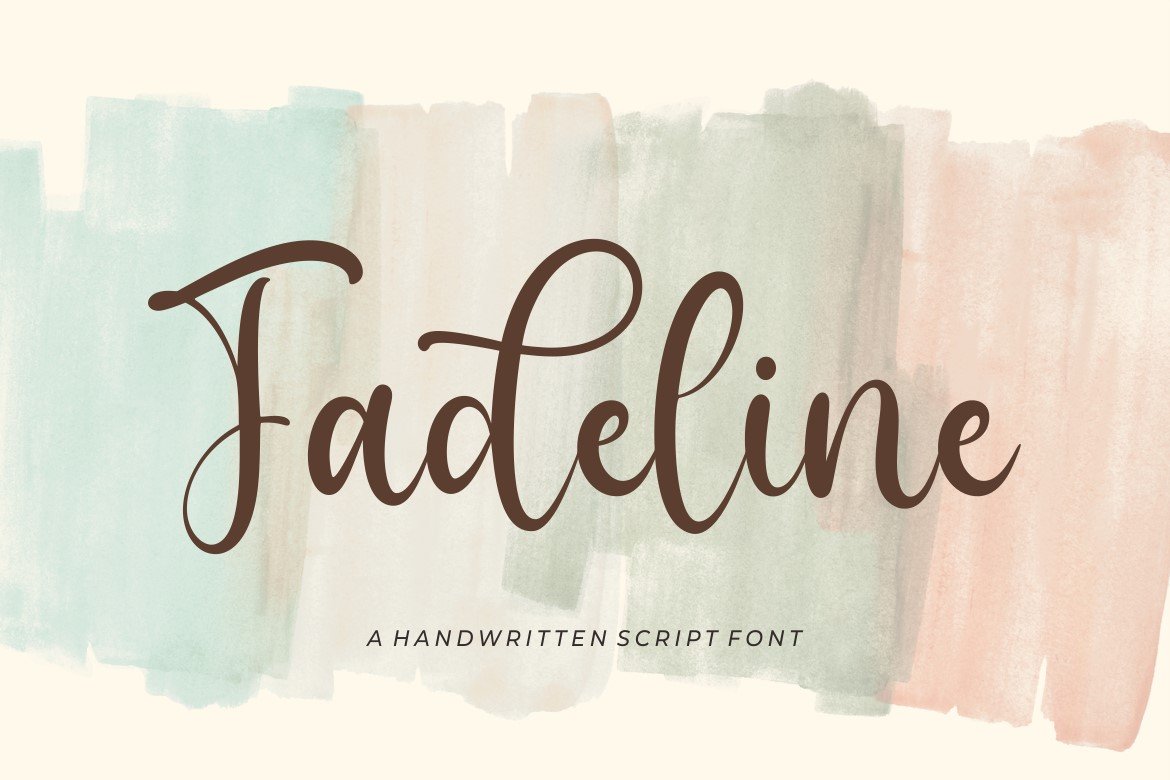 Fadeline Script Font - Design Cuts