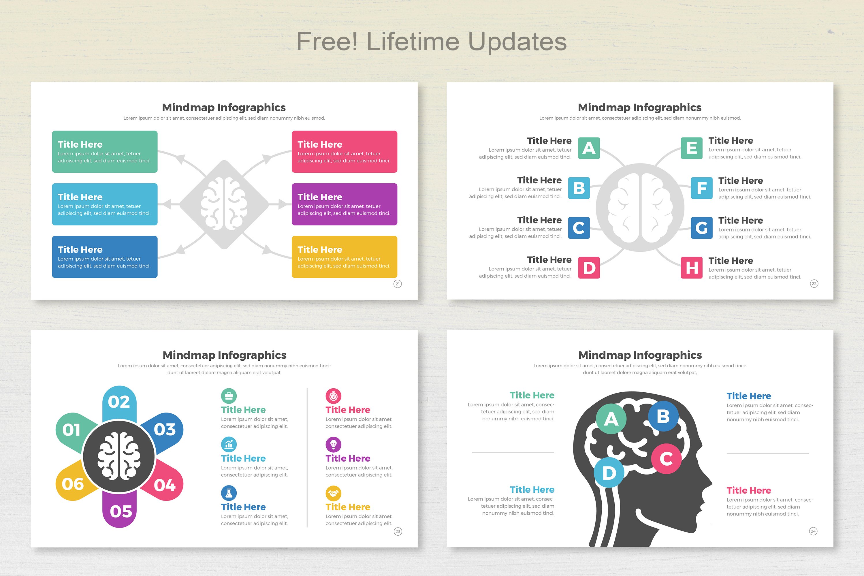 Mindmap Infographic Templates - Design Cuts