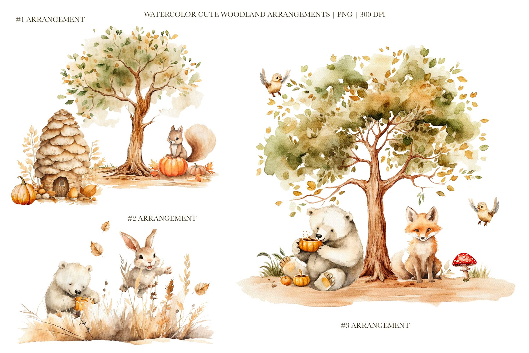 Autumn Woodland Animals Collection - Design Cuts