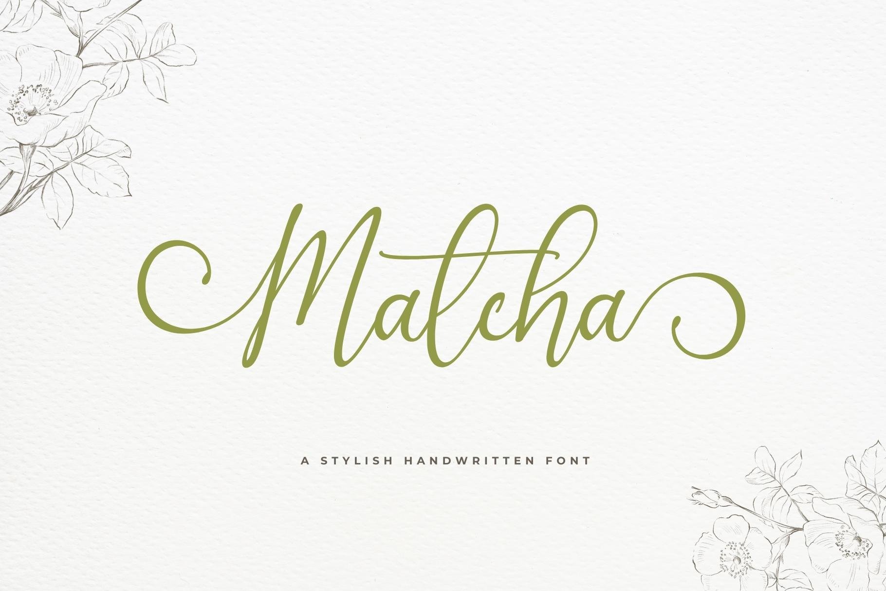Matcha A Script Font - Design Cuts